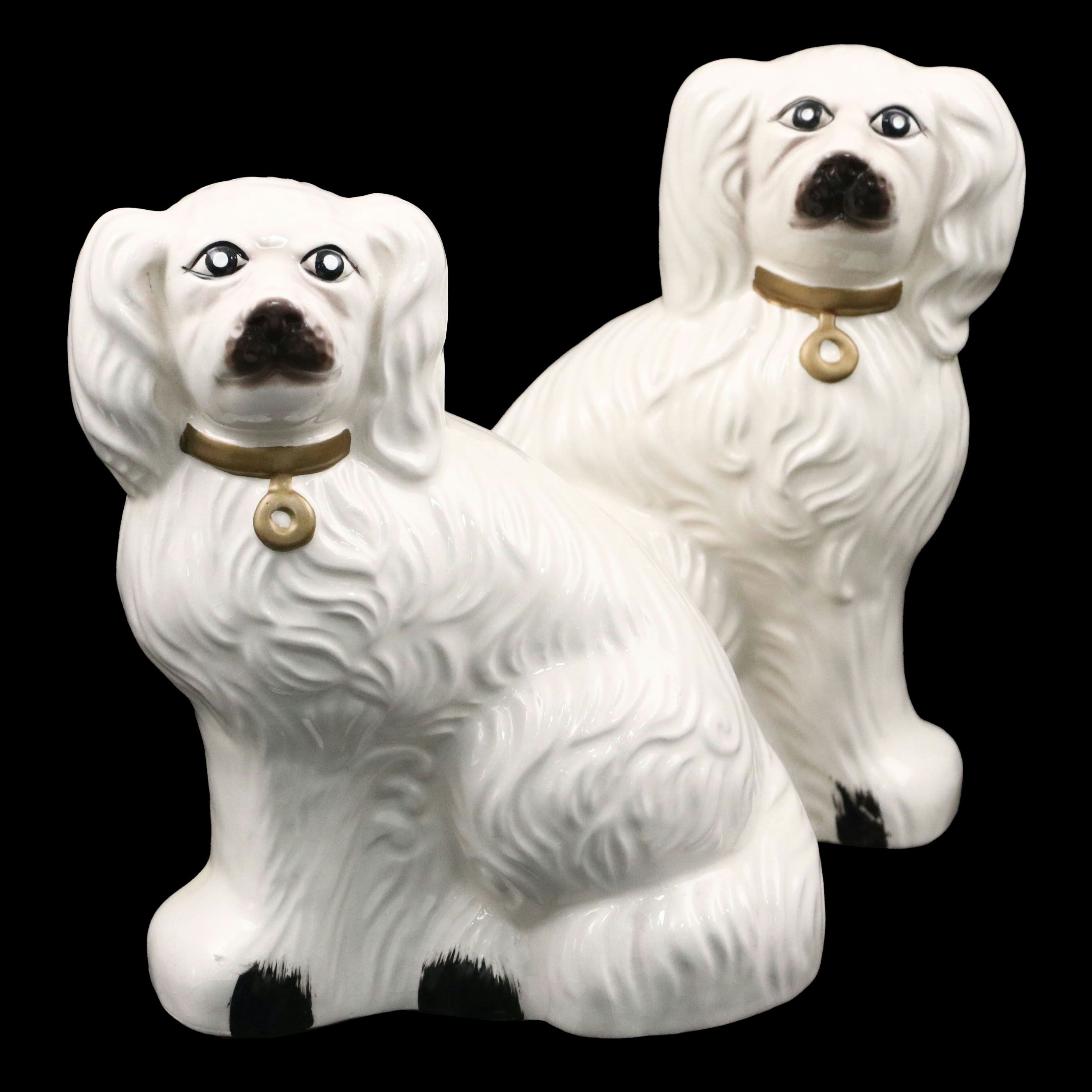 Staffordshire Style Ceramic Dog Figurines