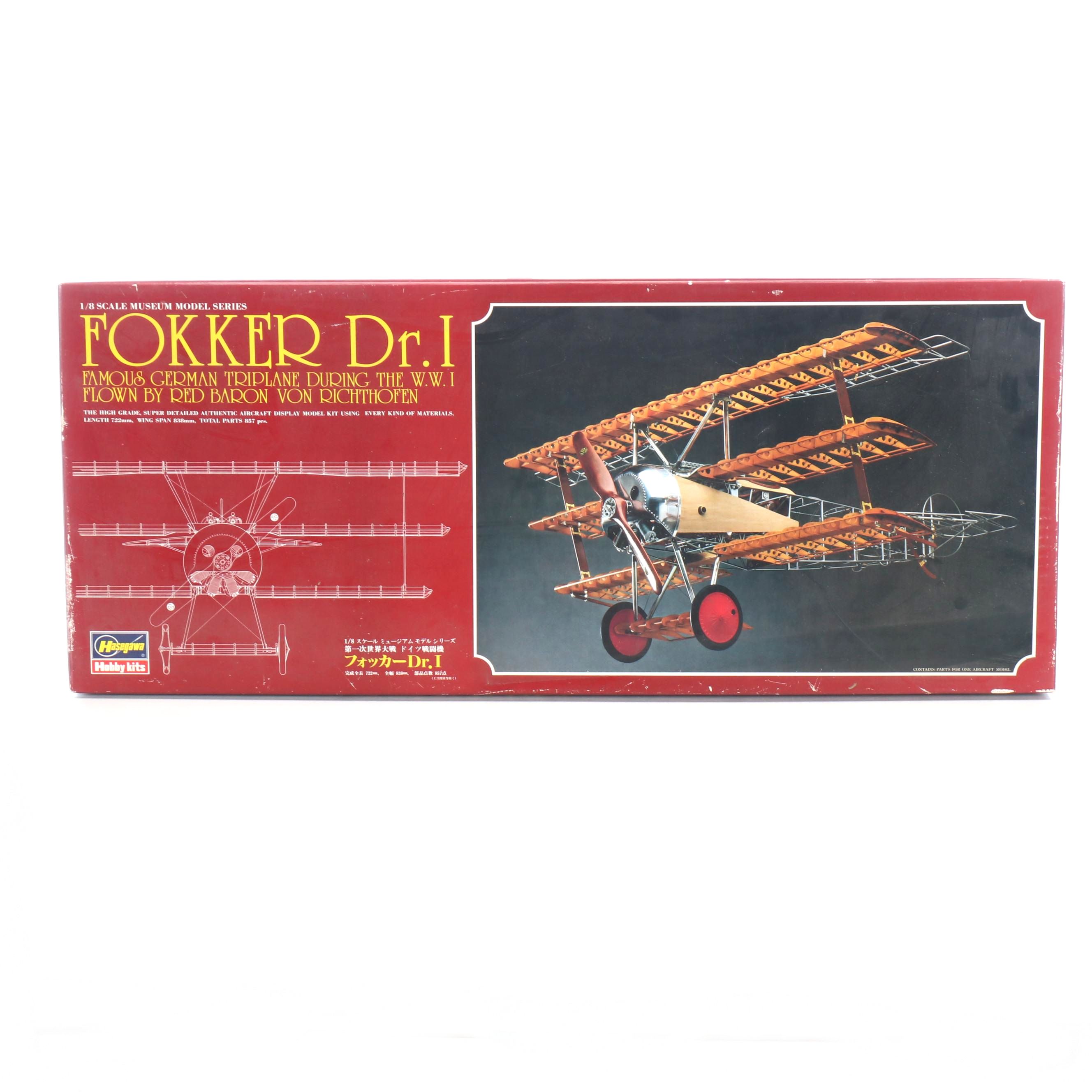 Hasegawa 1:8 Scale WWI Fokker Dr.I Model Kit