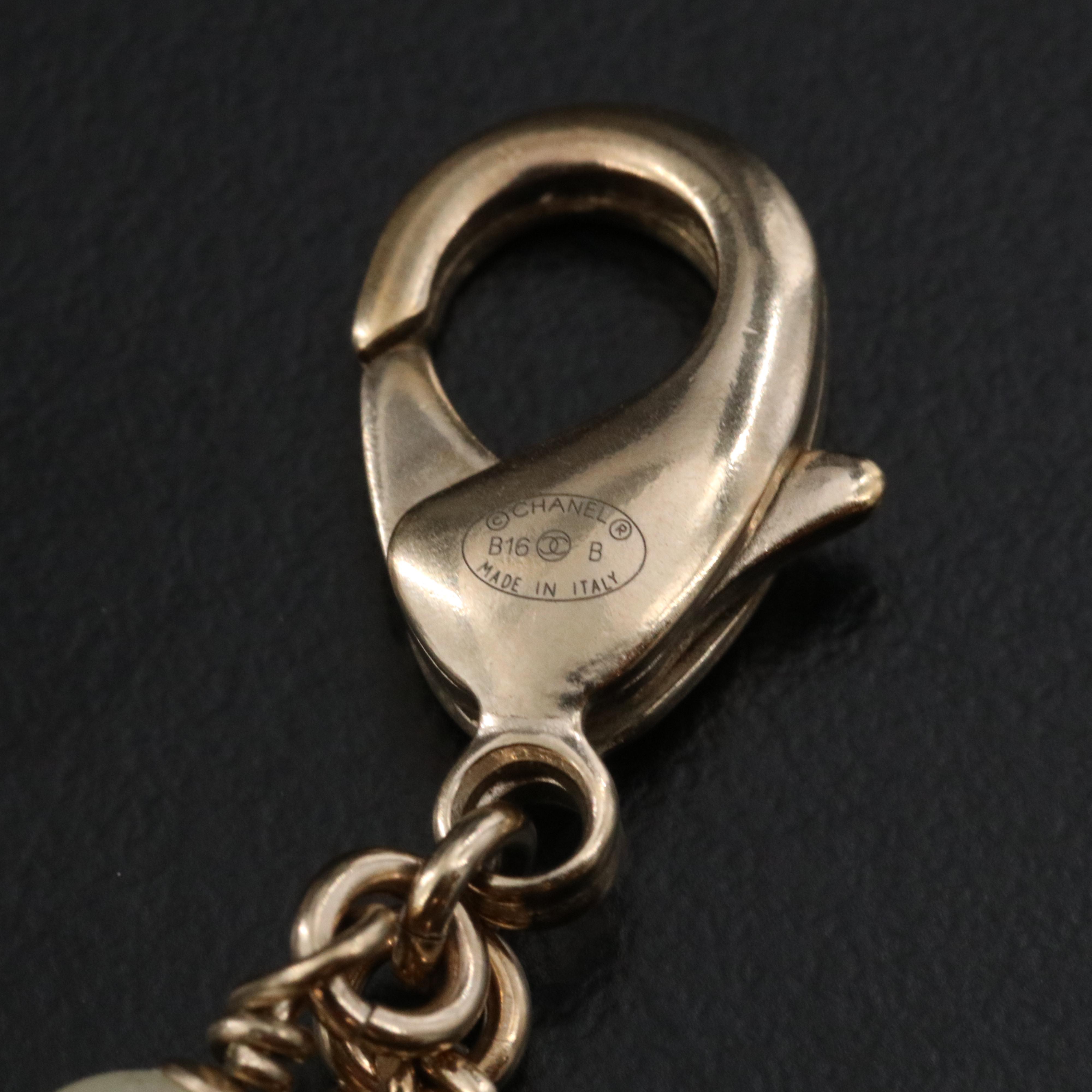 Chanel CC Faux Pearl Multi Strand Necklace 2016