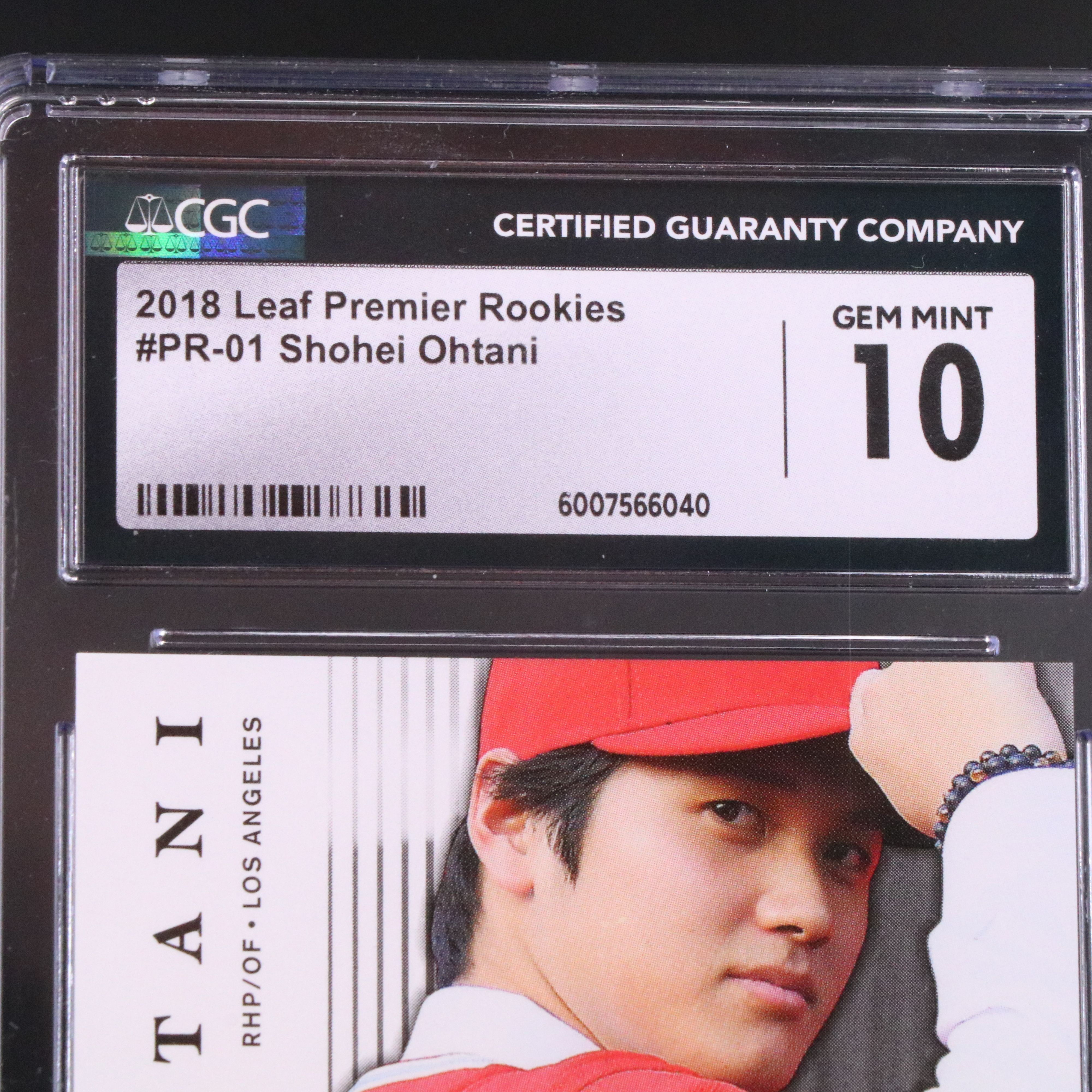 2018 Leaf Shohei Ohtani Premier Rookies Baseball Card Graded CGC 10