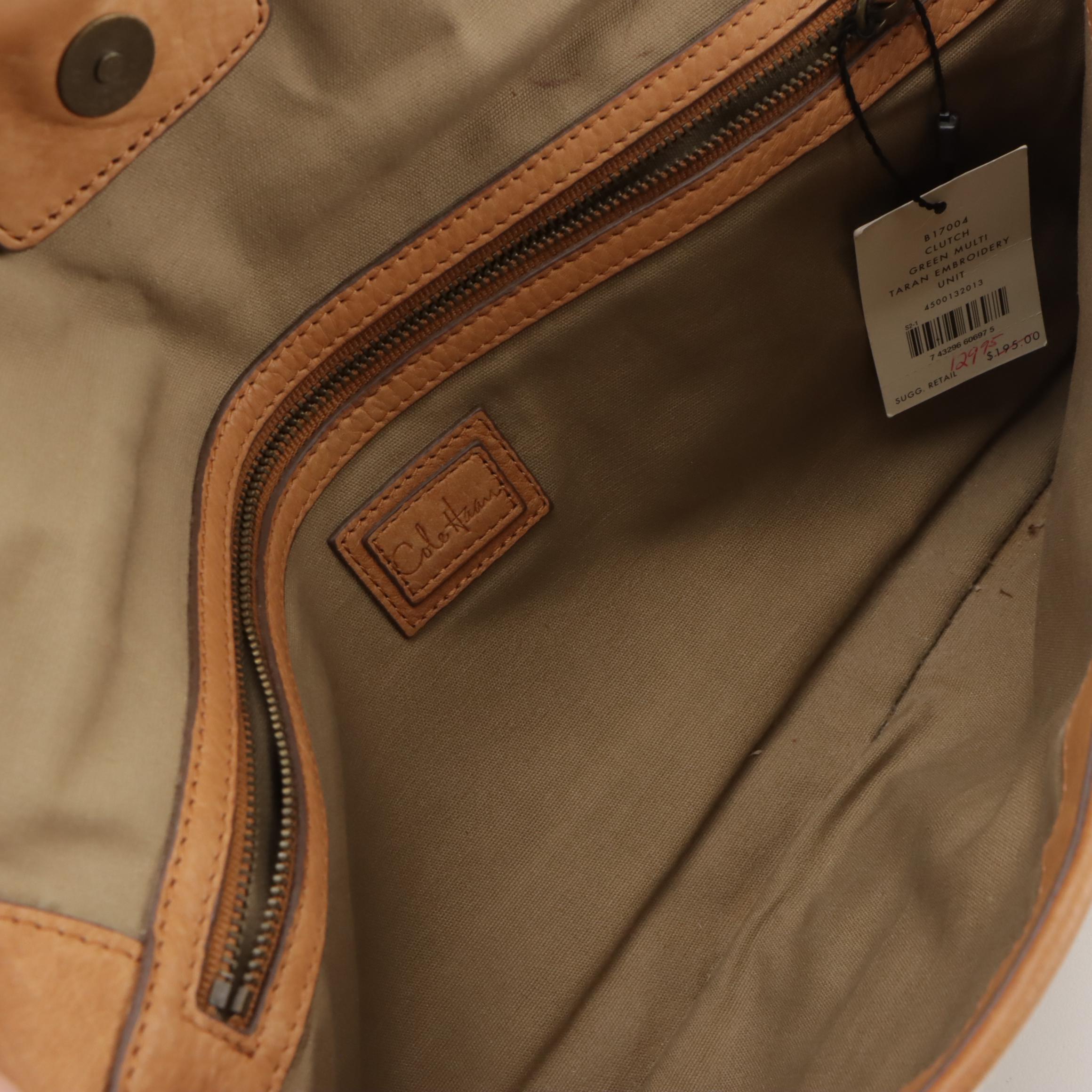 Cole Haan Clutch & Shoulder Bags, Cashmere Lined Leather Gloves & Silk Scarf