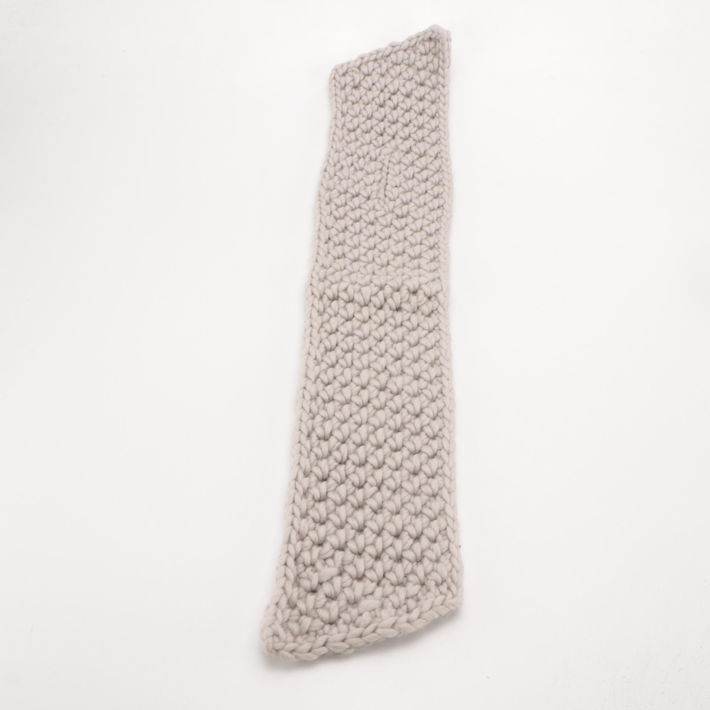 Wommelsdorff Chunky Knit Wool Scarves, With Tags