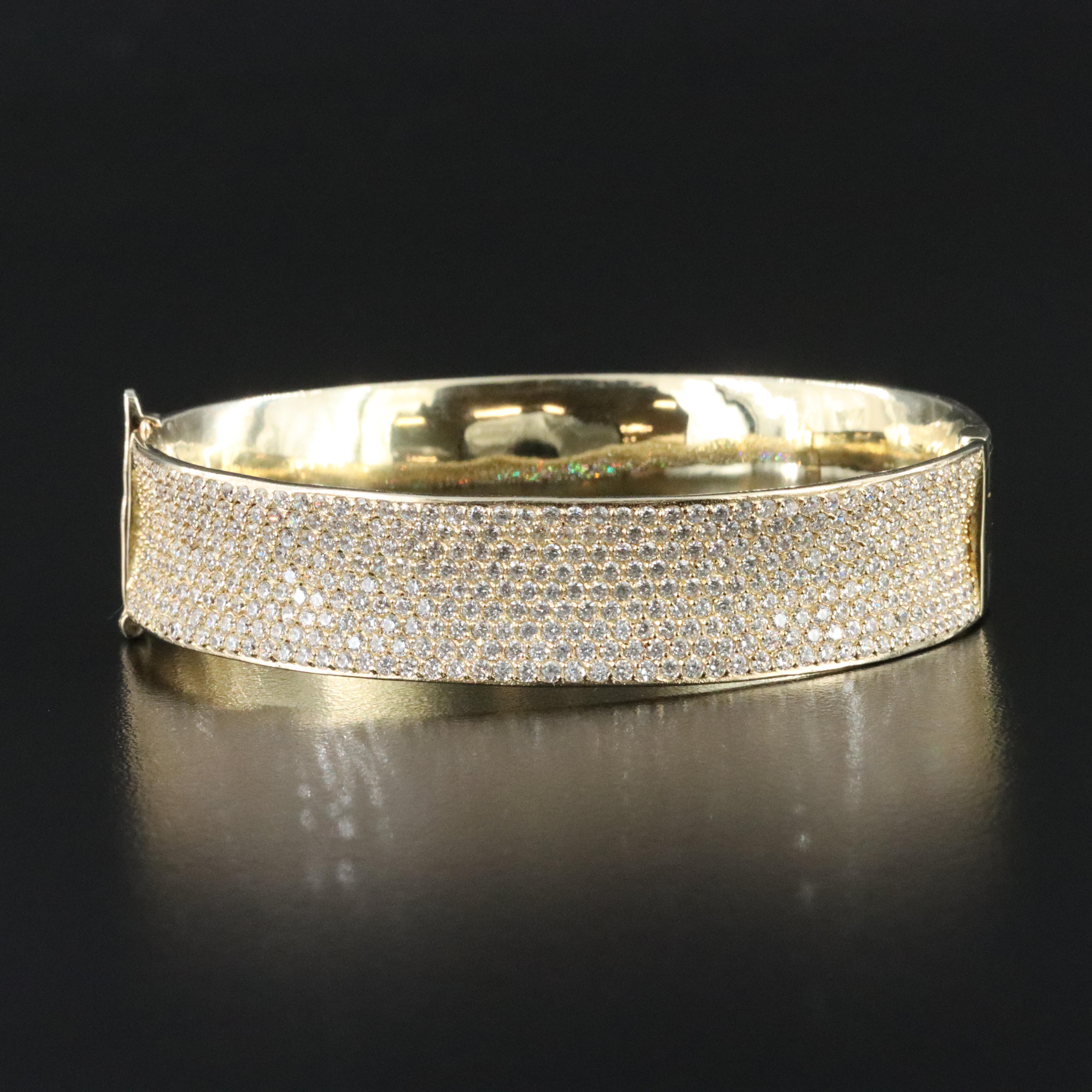 Sterling White Topaz Concave Bracelet