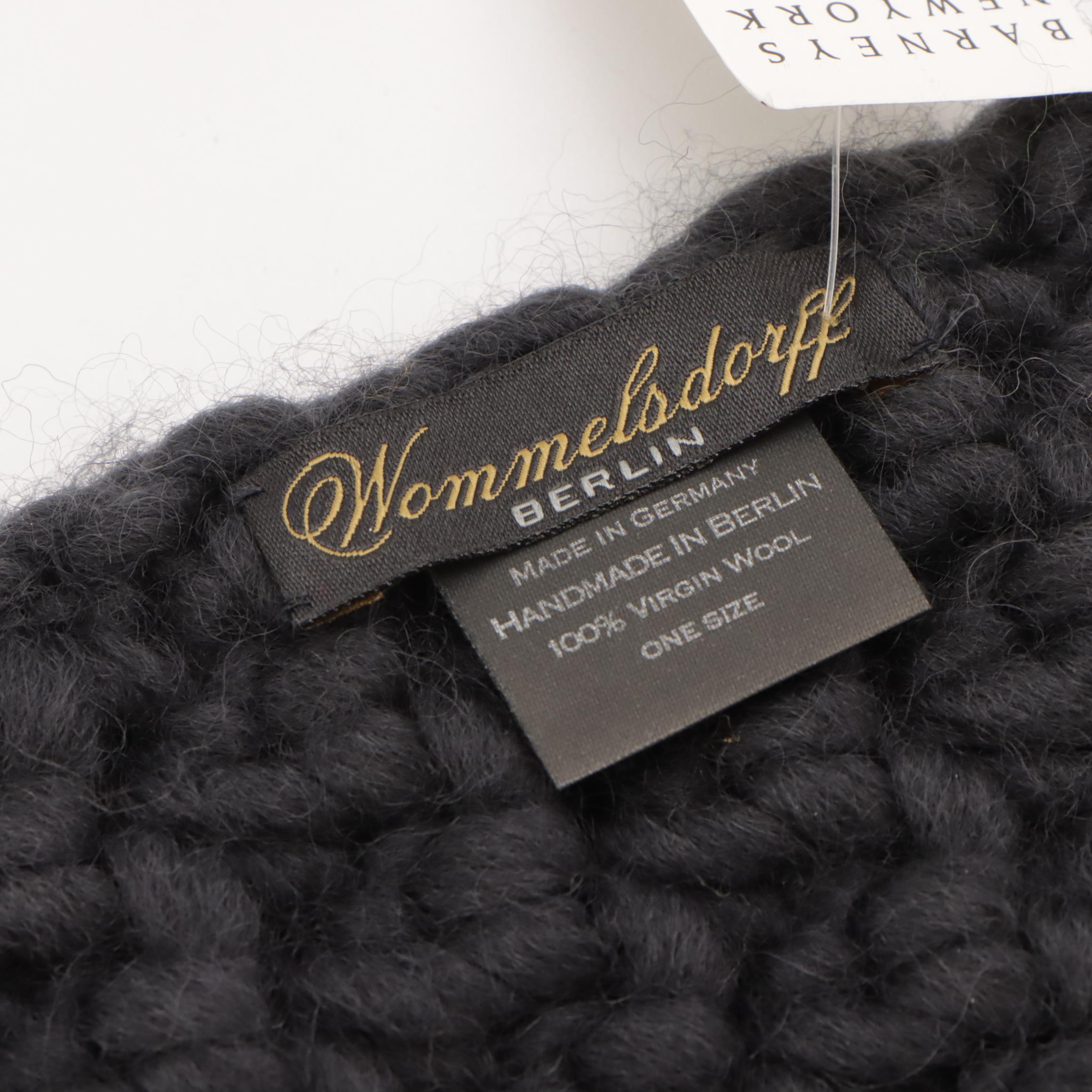 Wommelsdorff Chunky Knit Wool Scarves, With Tags