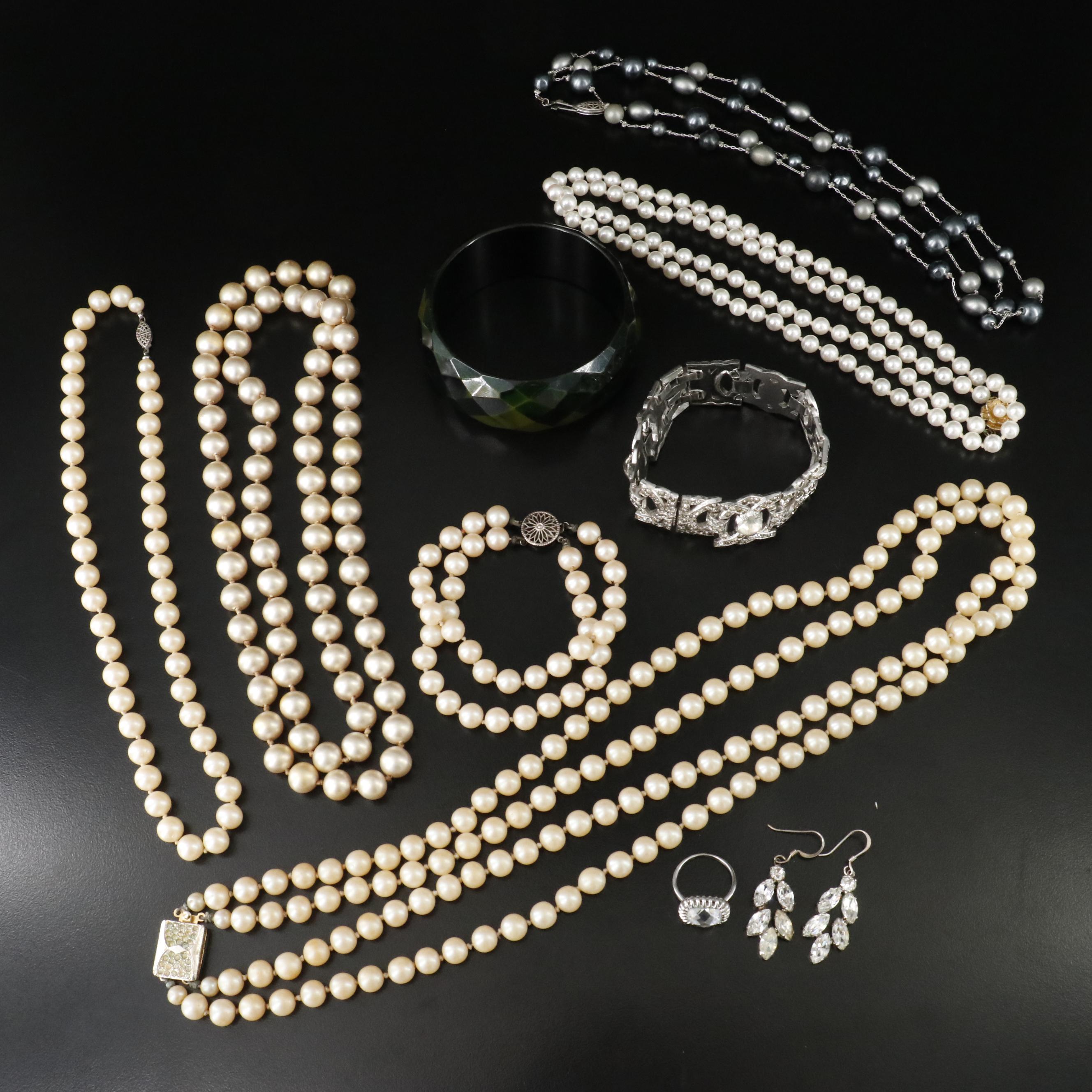 Vendome, Sterling and Rhinestones Featured in Vintage Jewelry
