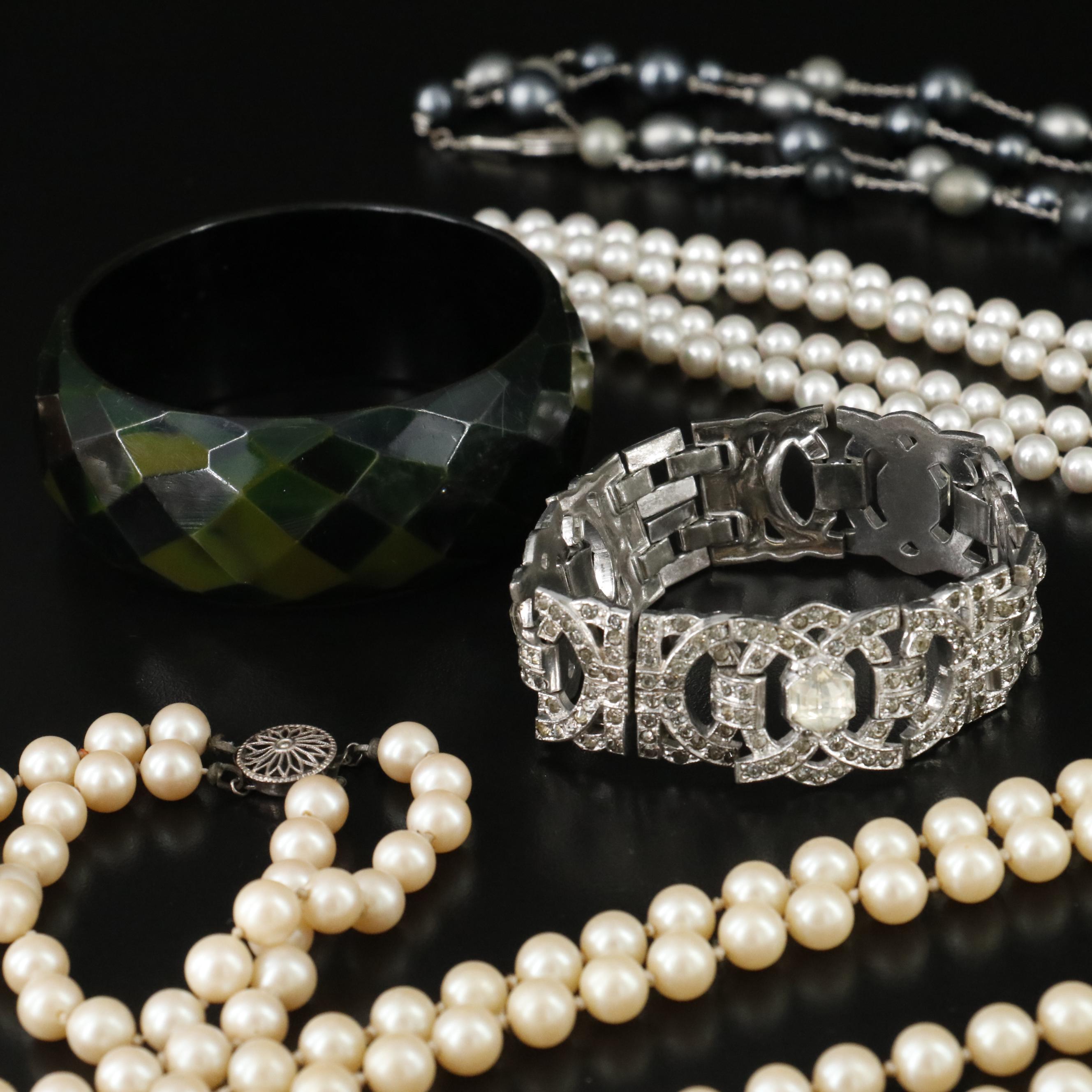 Vendome, Sterling and Rhinestones Featured in Vintage Jewelry