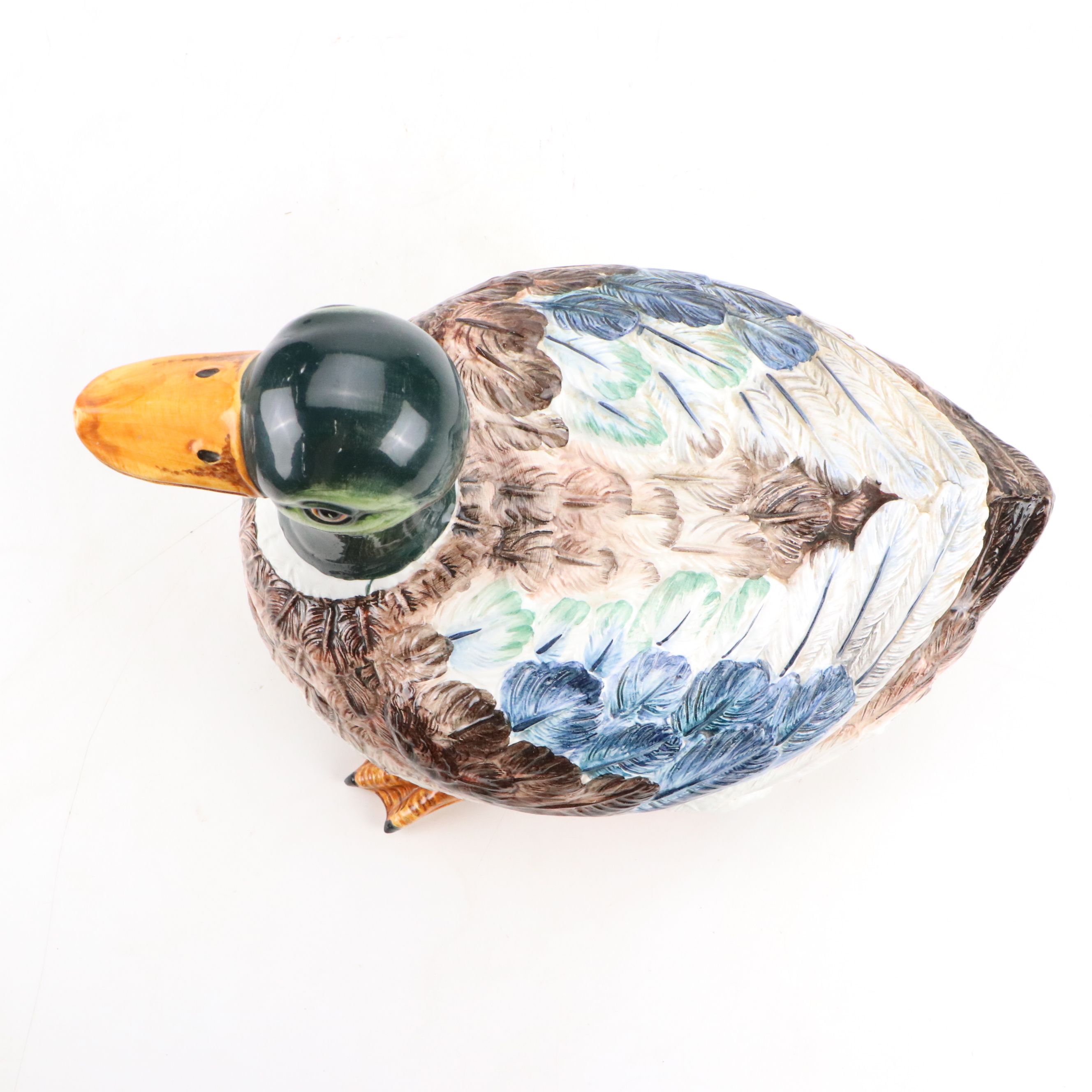 Ceramic Duck-Shaped Tureen, Mid to Late 20th Century