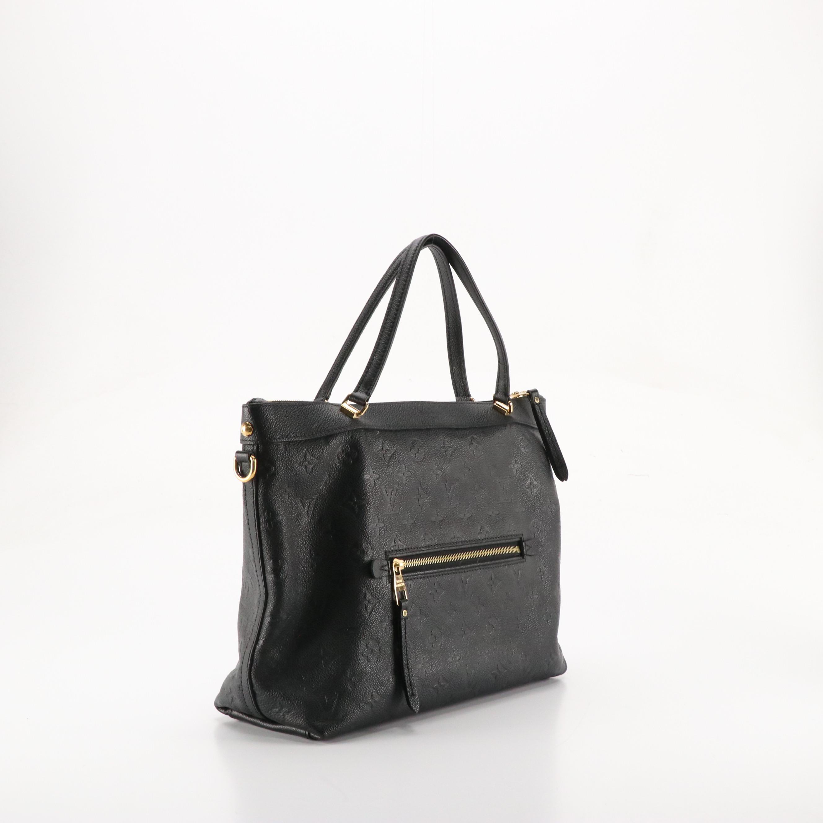 Louis Vuitton Bastille MM Two-Way Bag in Black Monogram Empreinte Leather