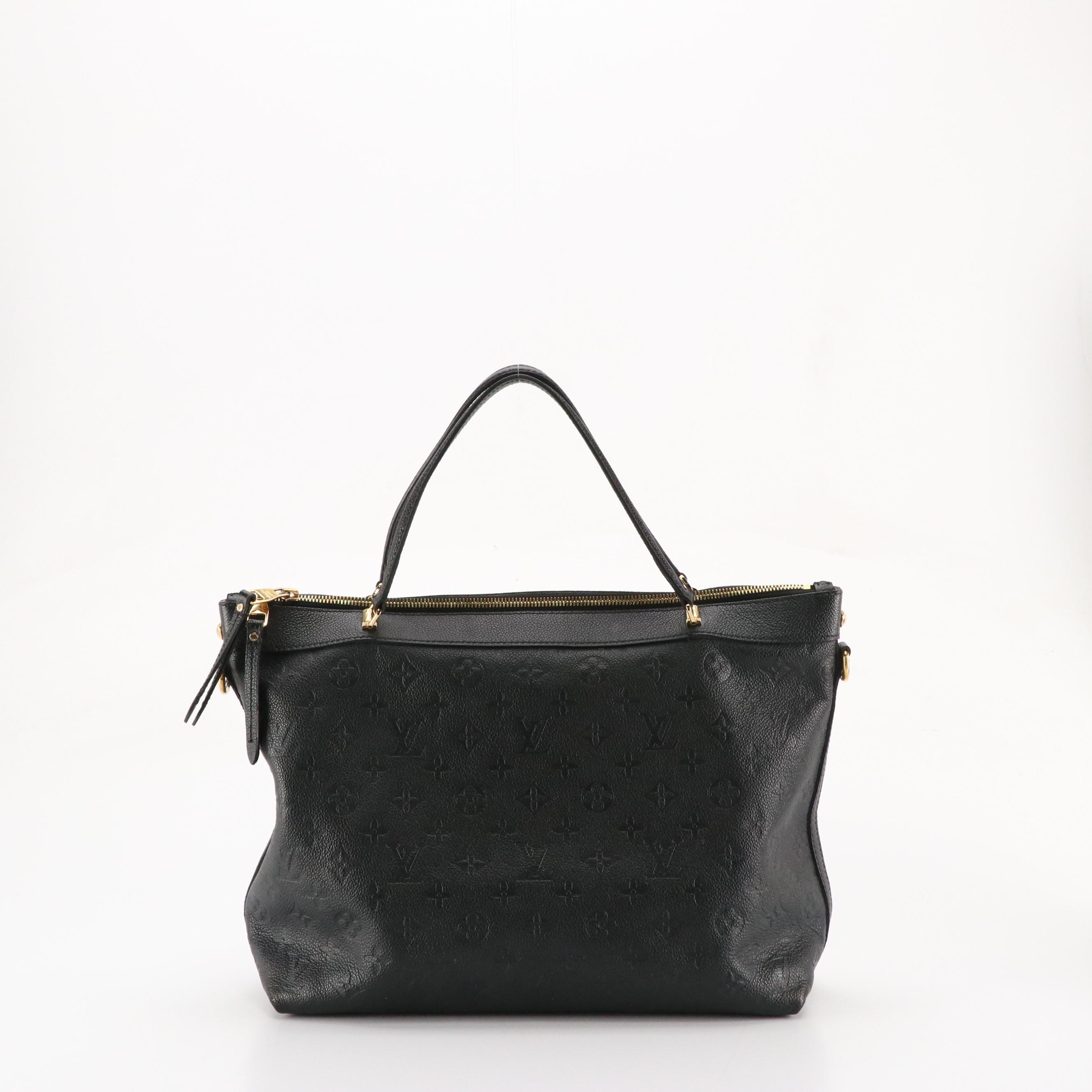 Louis Vuitton Bastille MM Two-Way Bag in Black Monogram Empreinte Leather