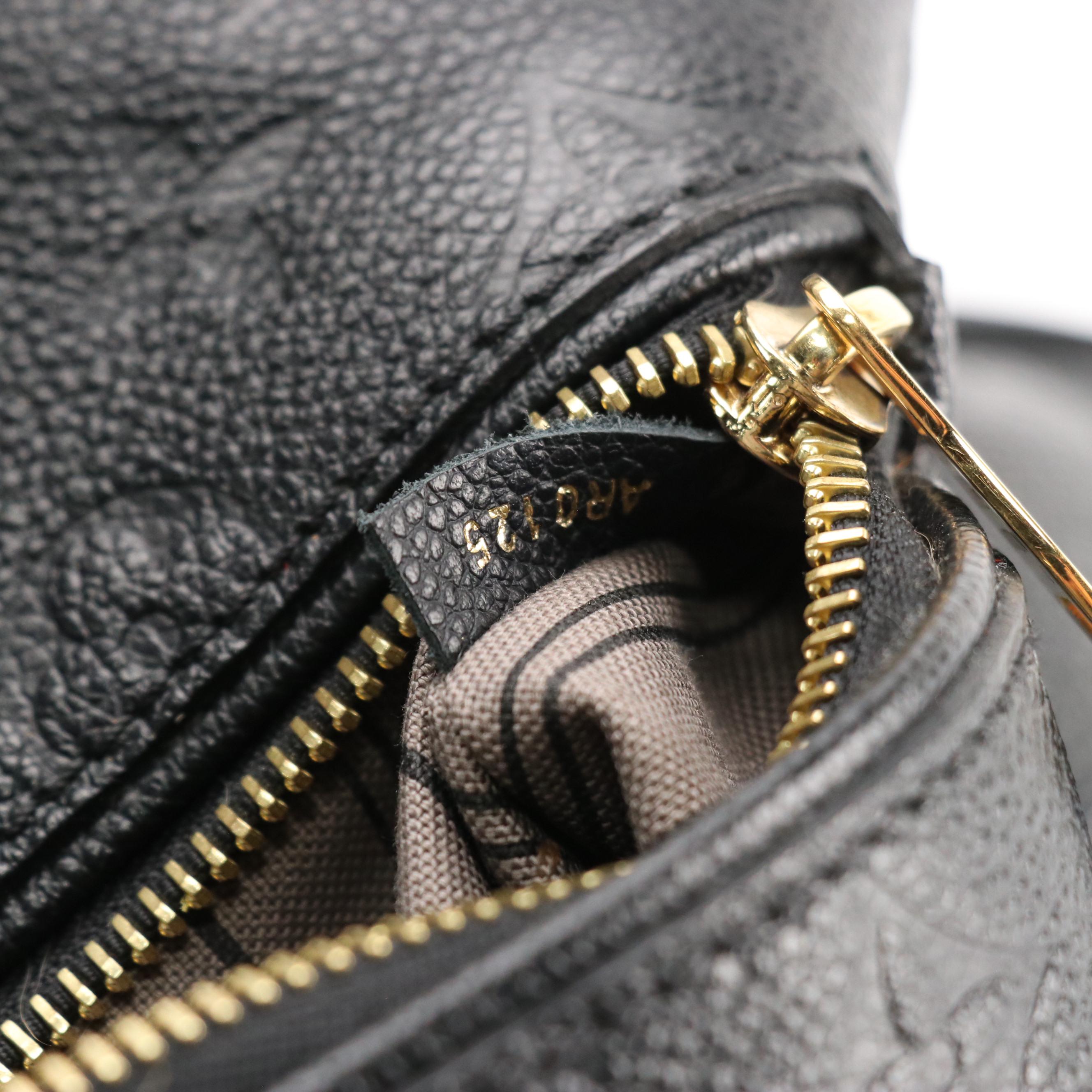 Louis Vuitton Bastille MM Two-Way Bag in Black Monogram Empreinte Leather