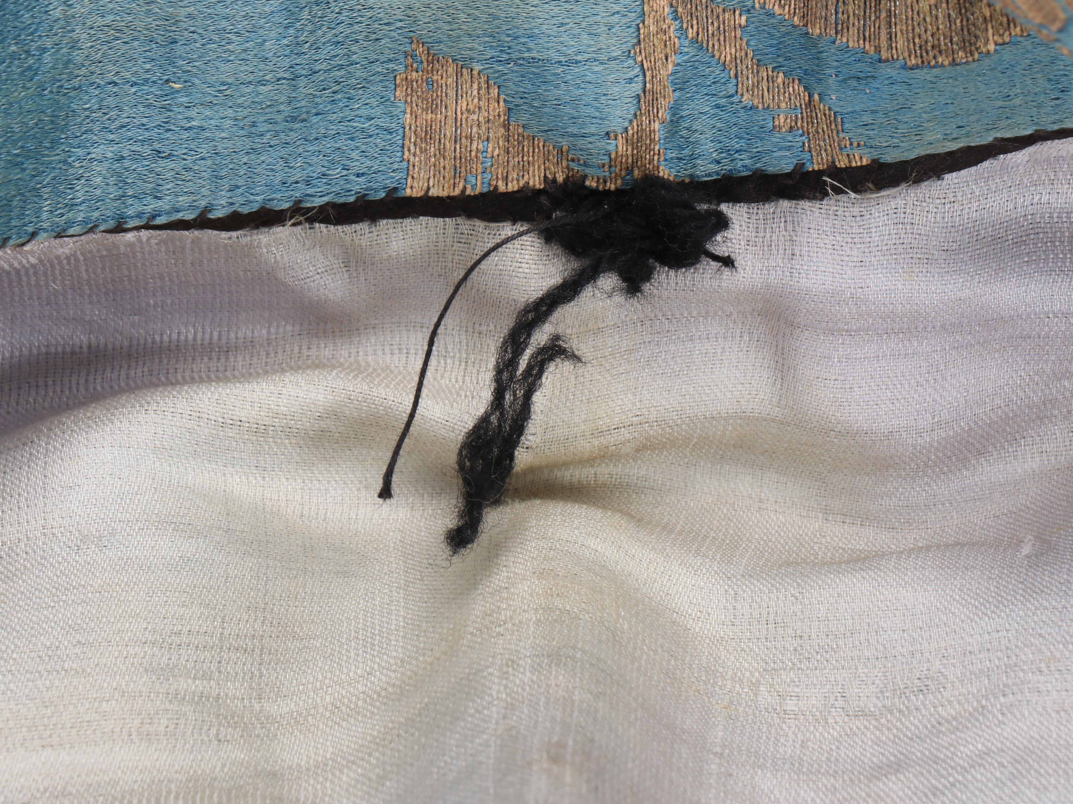 Antique Women's Chinese Silk Jacquard Summer Robe, Qing Dynasty Period