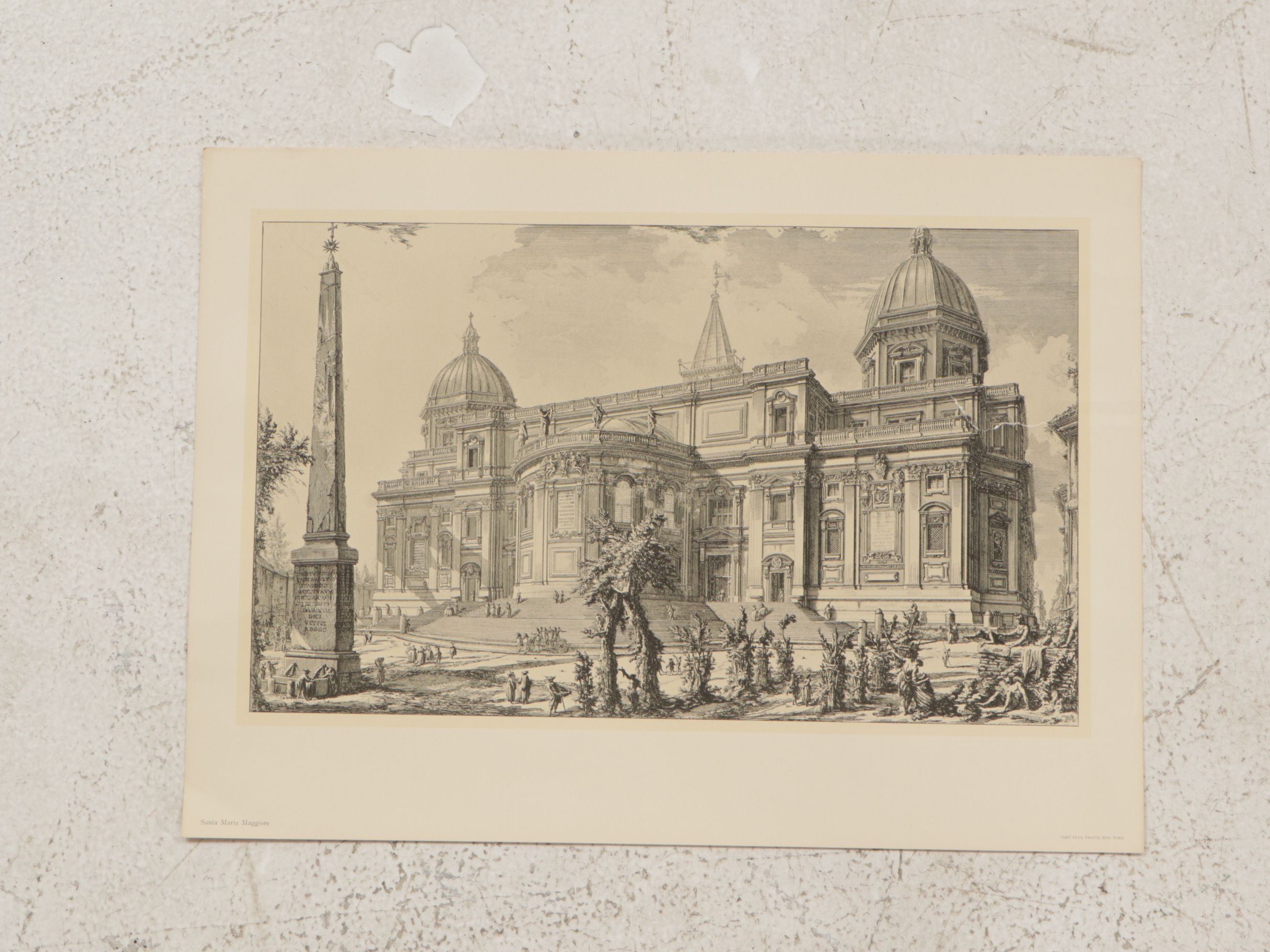 Architectural Lithographs After Giovanni Piranesi From "Views Of Rome," 1957