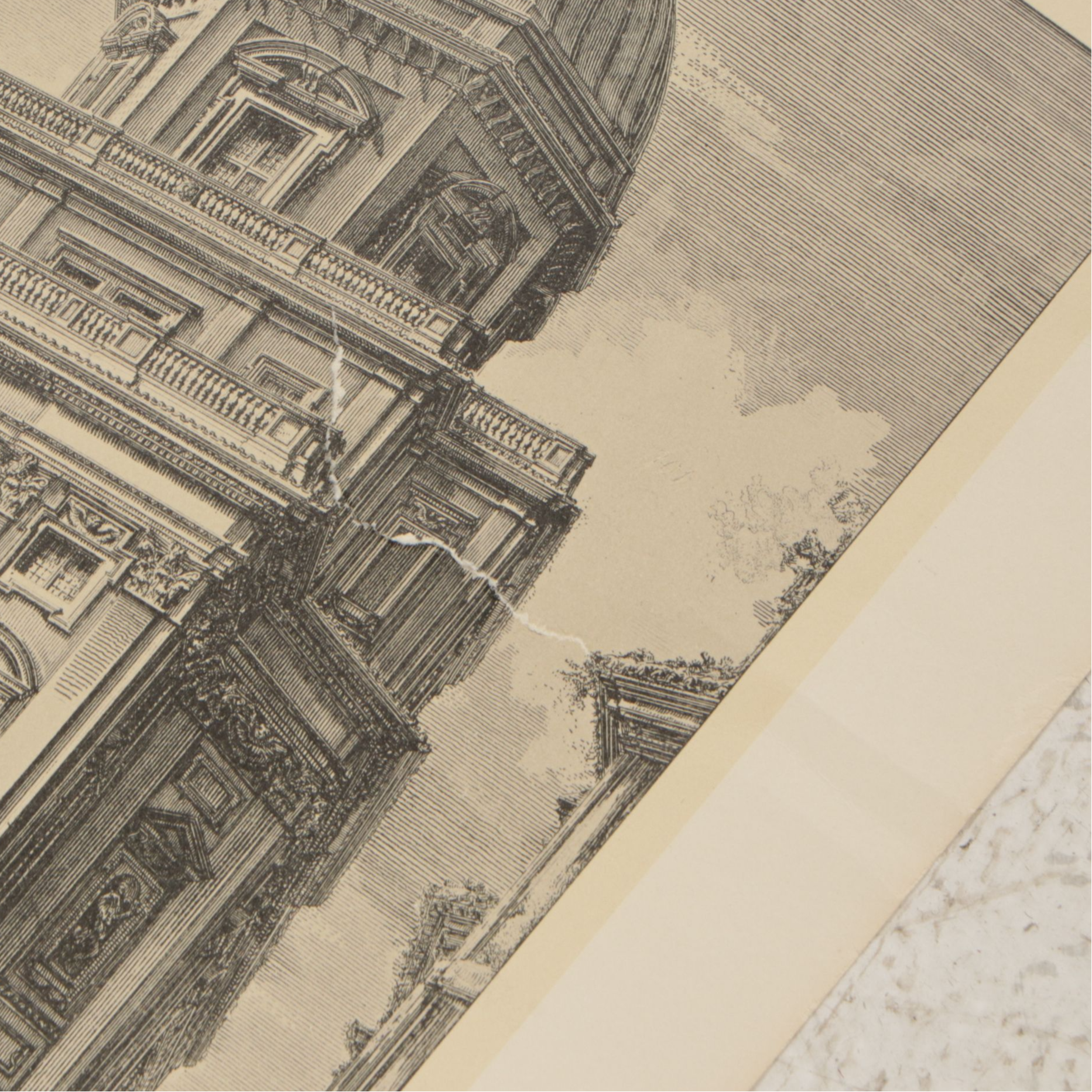 Architectural Lithographs After Giovanni Piranesi From "Views Of Rome," 1957