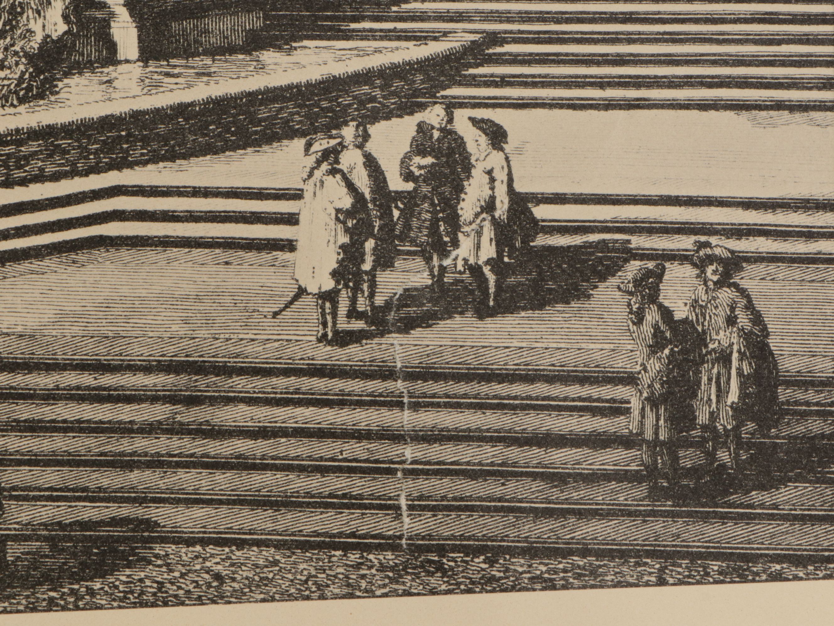 Architectural Lithographs After Giovanni Piranesi From "Views Of Rome," 1957