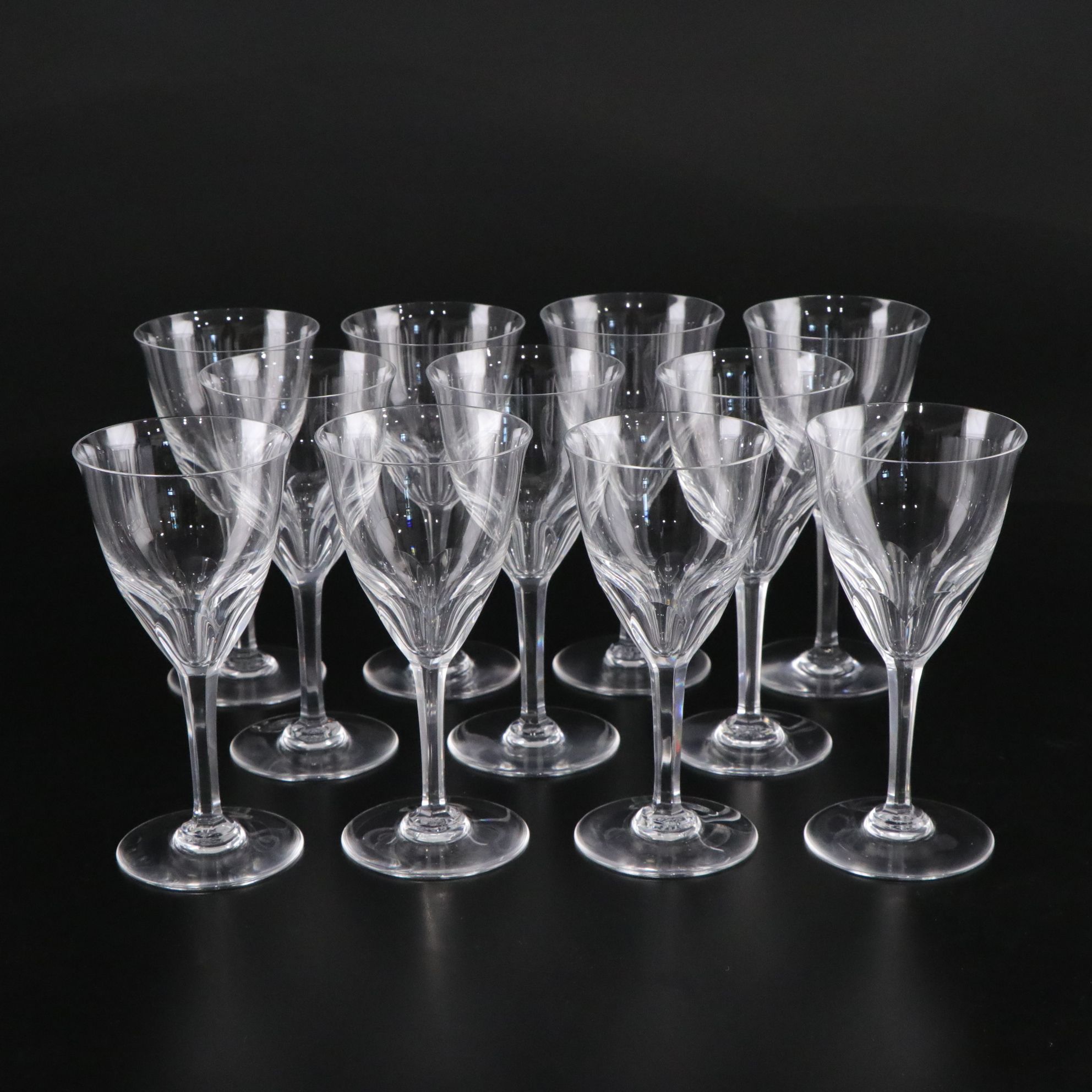 Baccarat "Genova" Crystal Tall Water Goblets