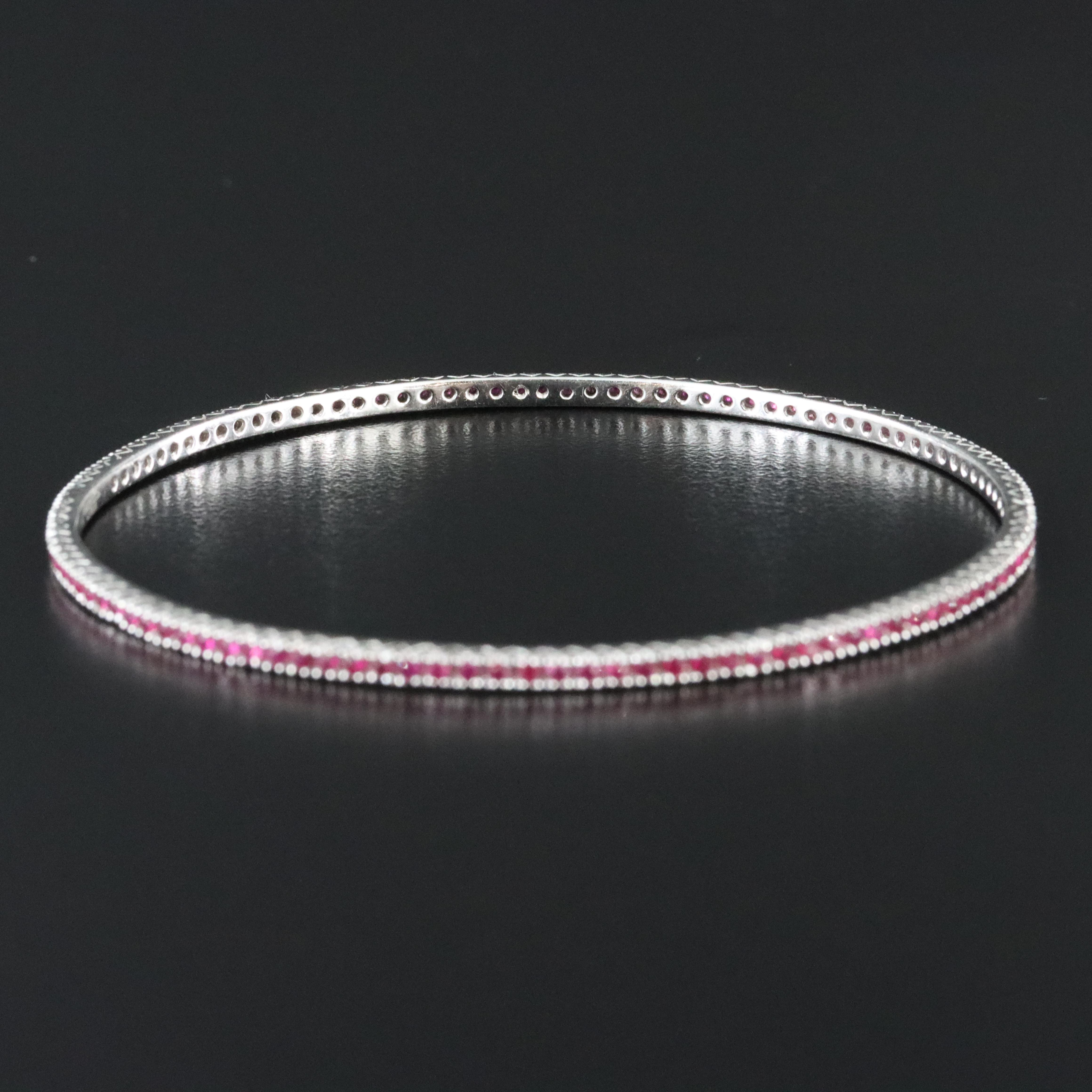 Gabriel & Co. 14K Ruby Slip-On Bangle Bracelet