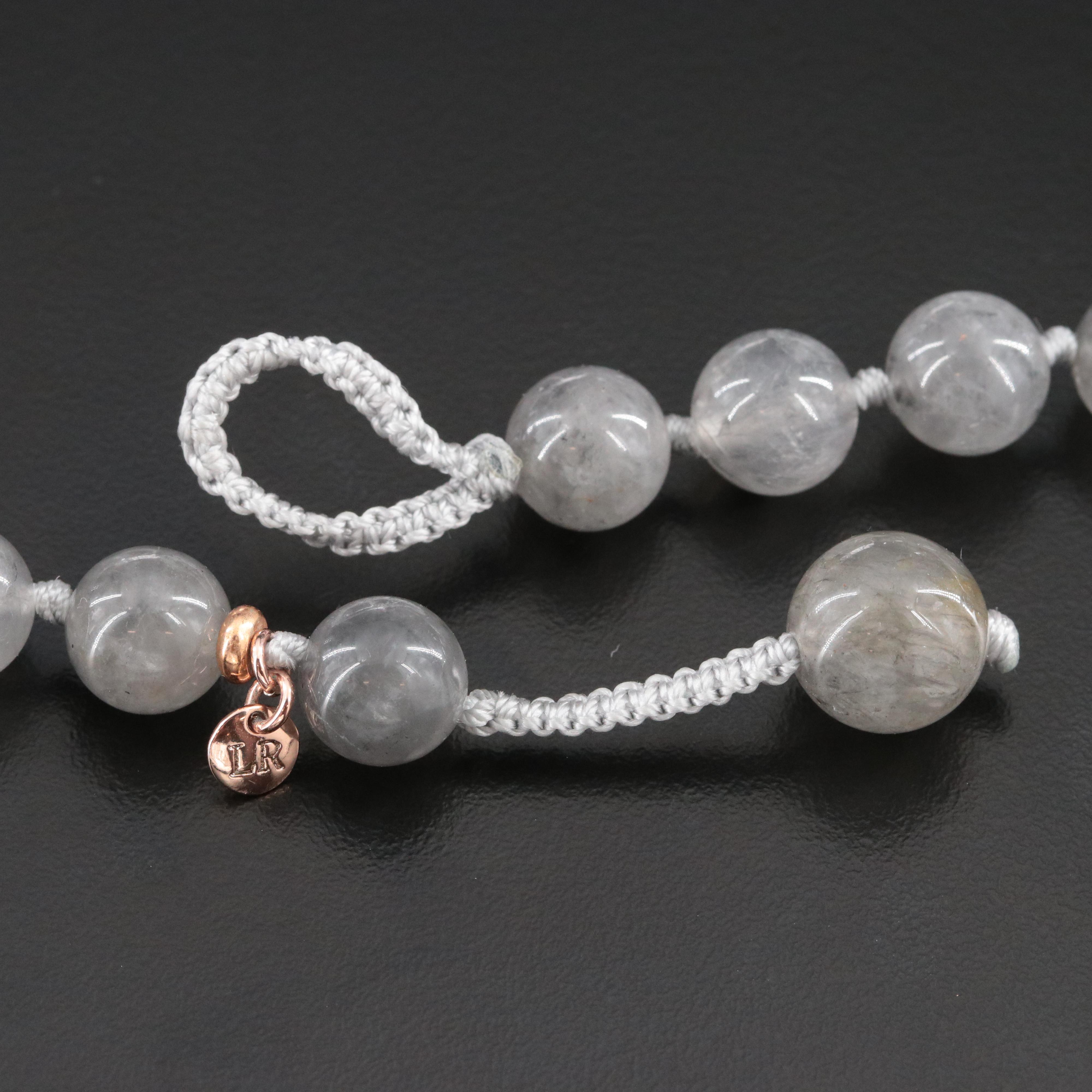 Graduated Quartz Bead Necklace