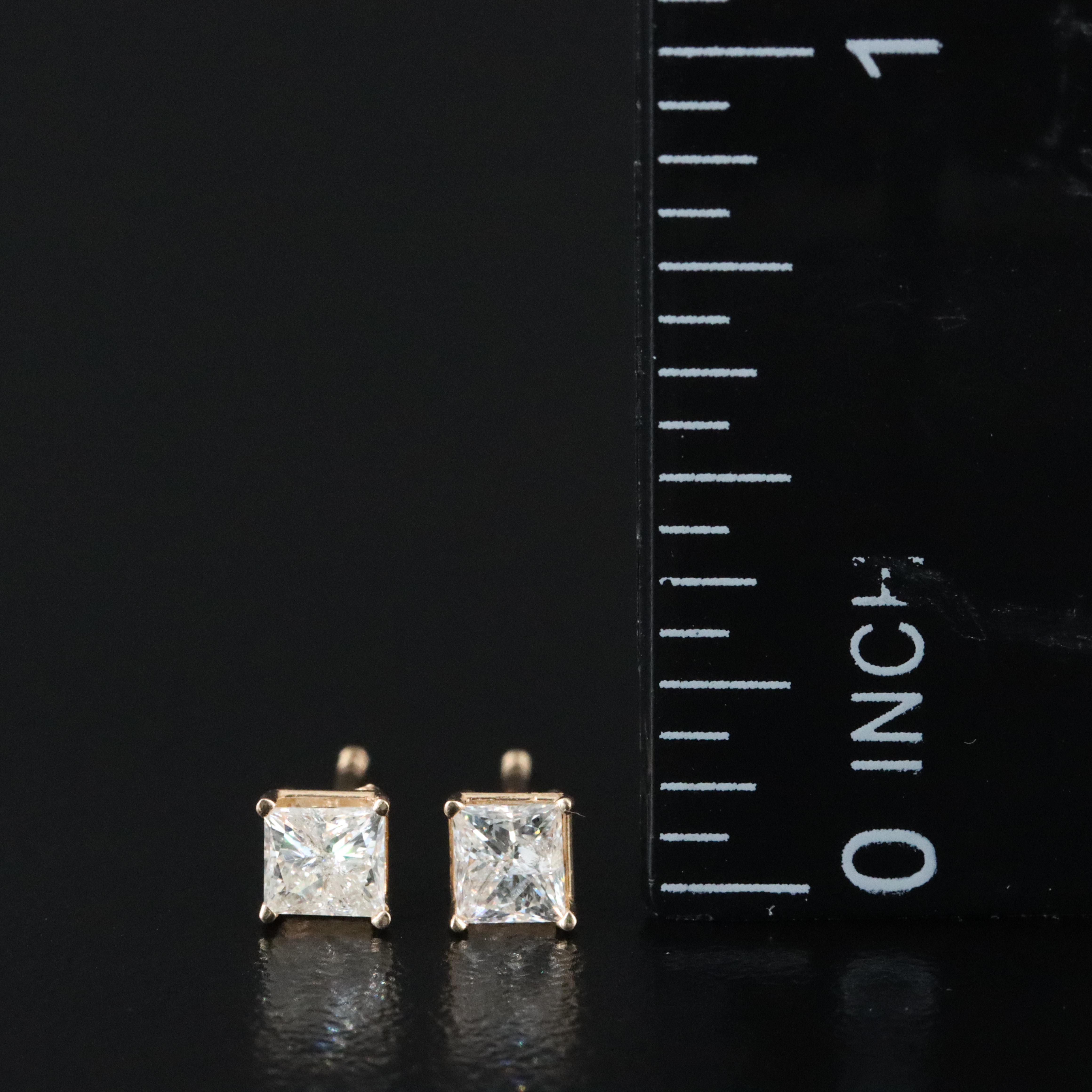 14K 0.52 CTW Diamond Solitaire Earrings
