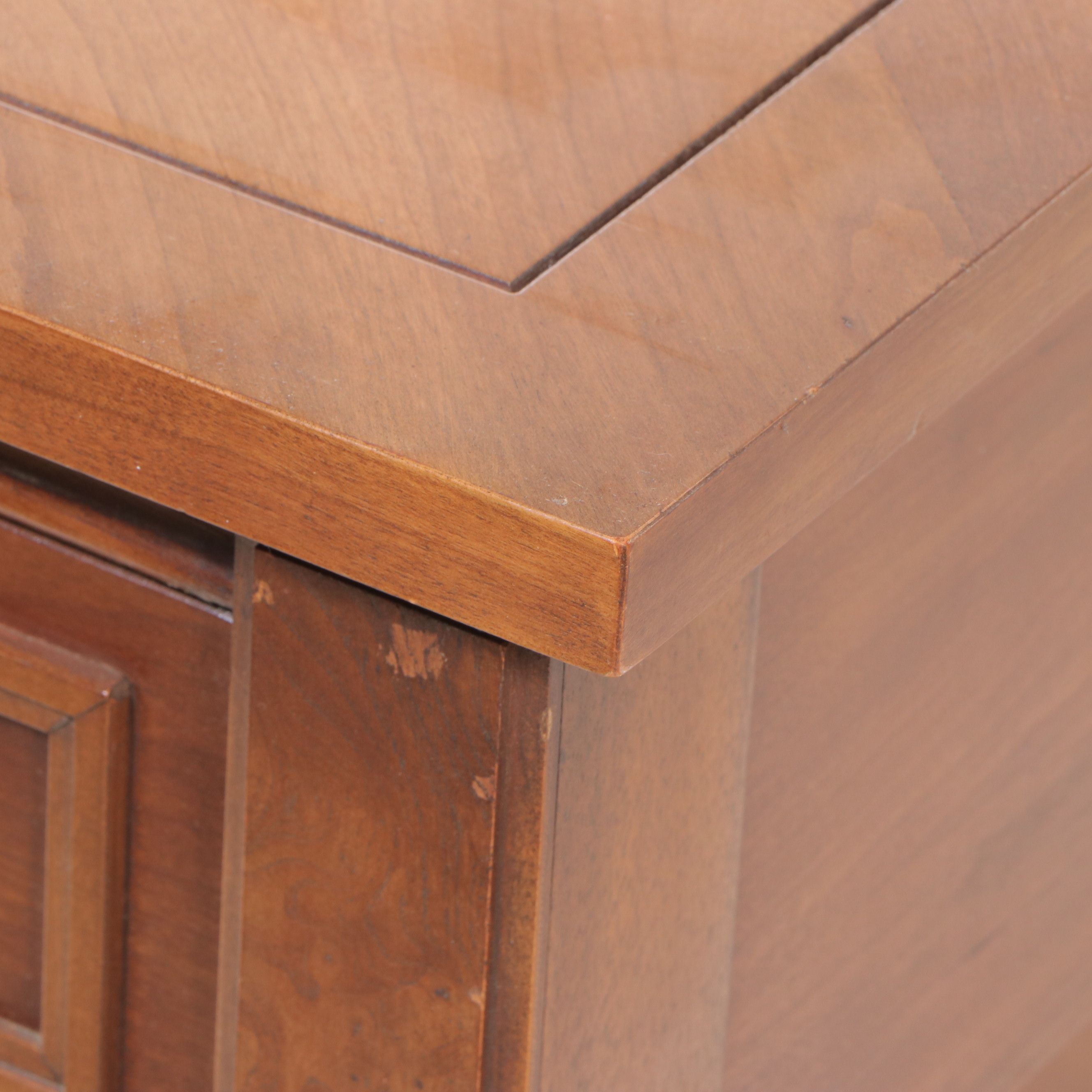 Mid Century Regency Style Single Drawer Side Tables, Mid to Late 20th Century