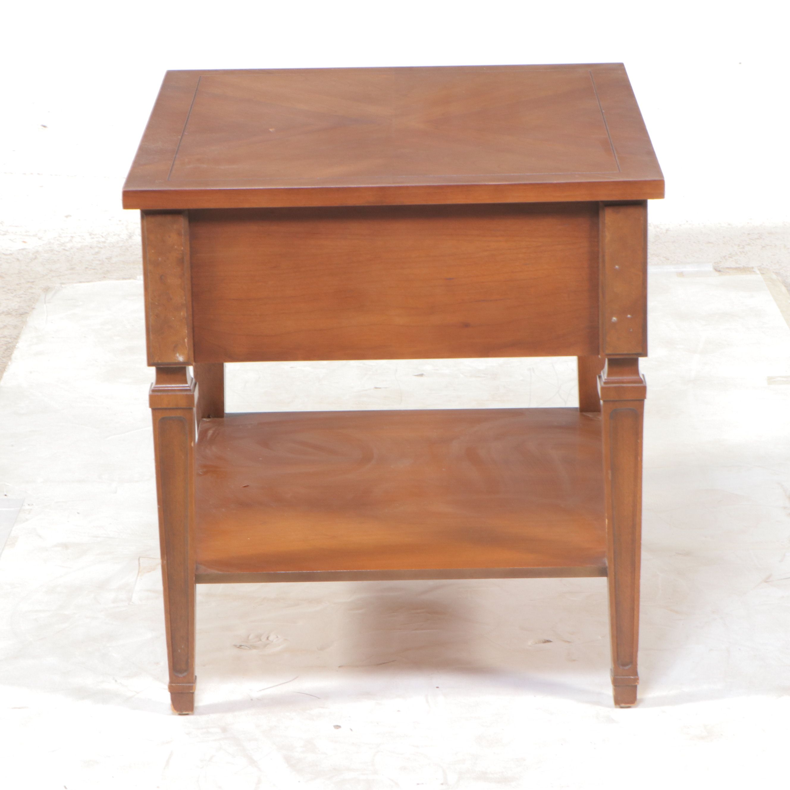 Mid Century Regency Style Single Drawer Side Tables, Mid to Late 20th Century
