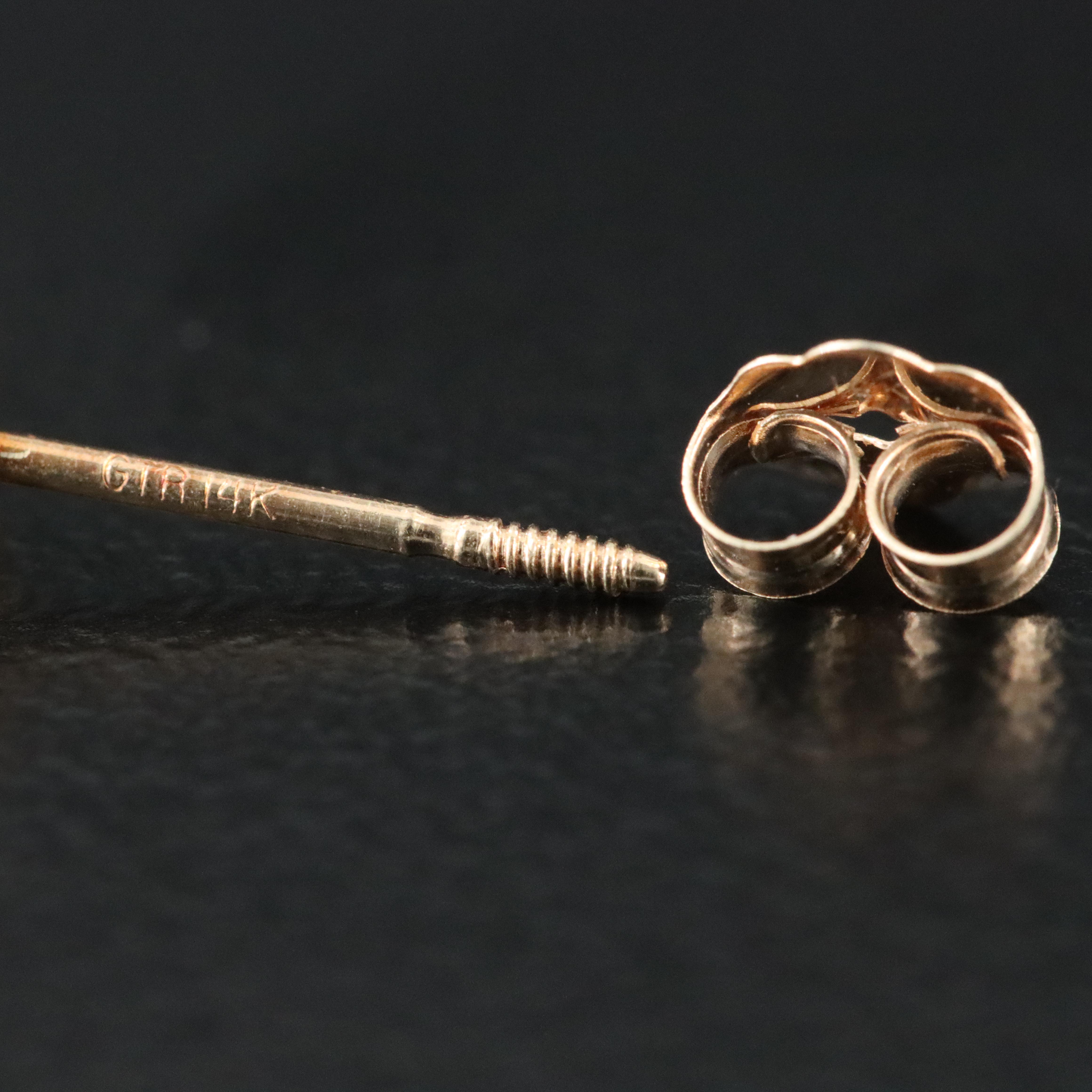 14K 0.52 CTW Diamond Solitaire Earrings