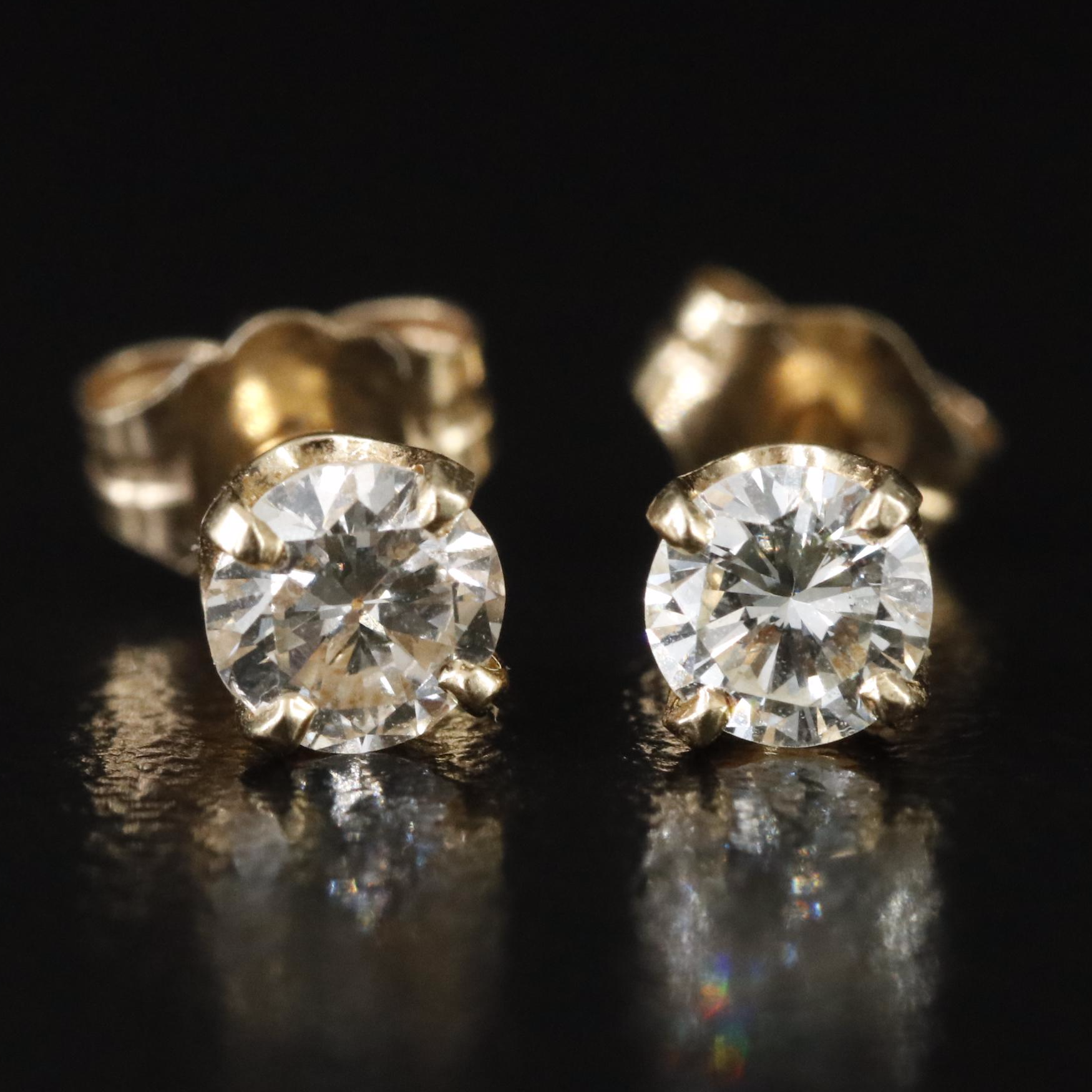 14K 0.56 CTW Diamond Stud Earrings
