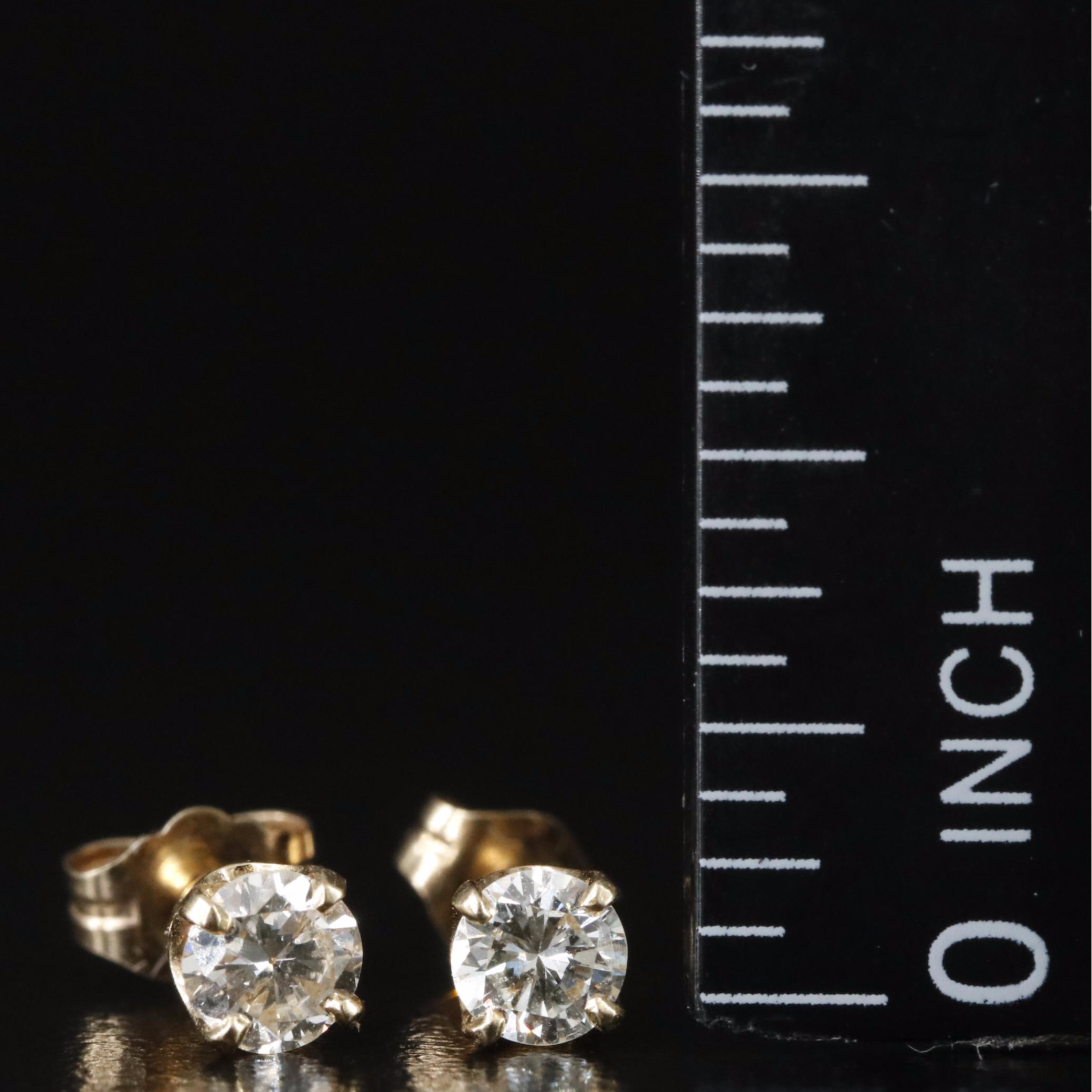 14K 0.56 CTW Diamond Stud Earrings