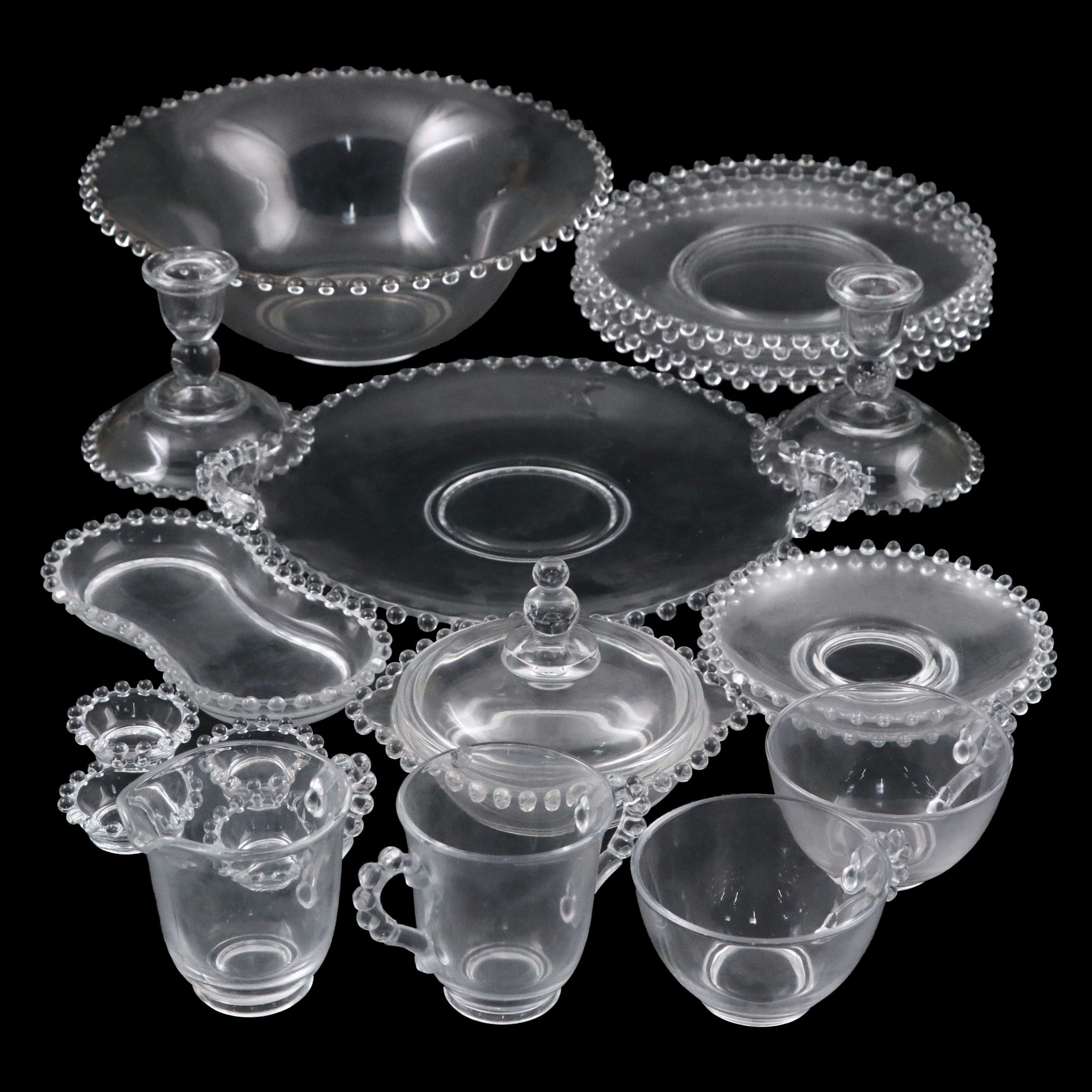 Imperial Glass "Candlewick" Dinnerware and Table Accessories, 1936–1984