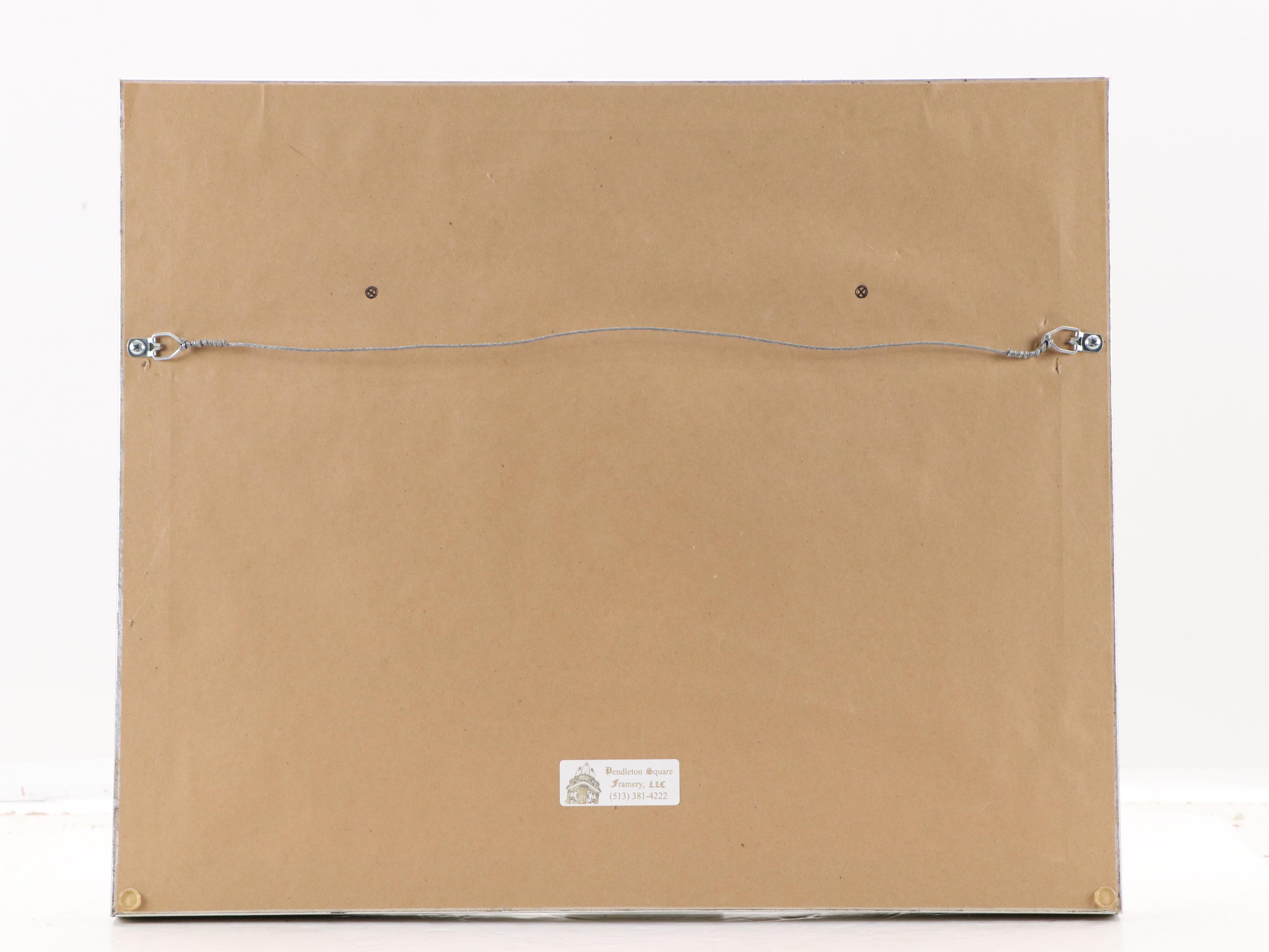 Watercolor Painting of Impressionistic Landscape, Late 20th - Early 21st Century