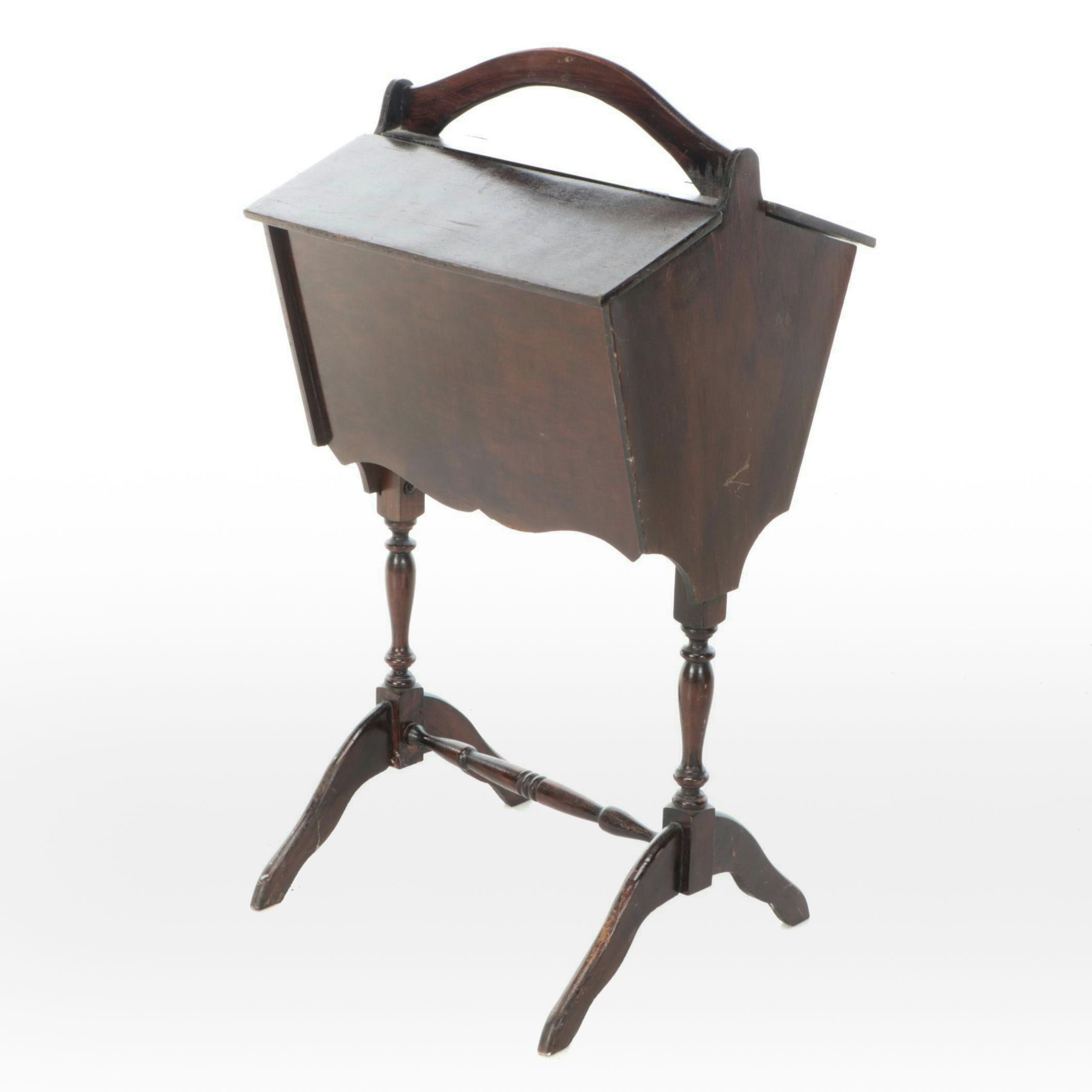 American Colonial Style Sewing Stand Cabinet, 20th Century