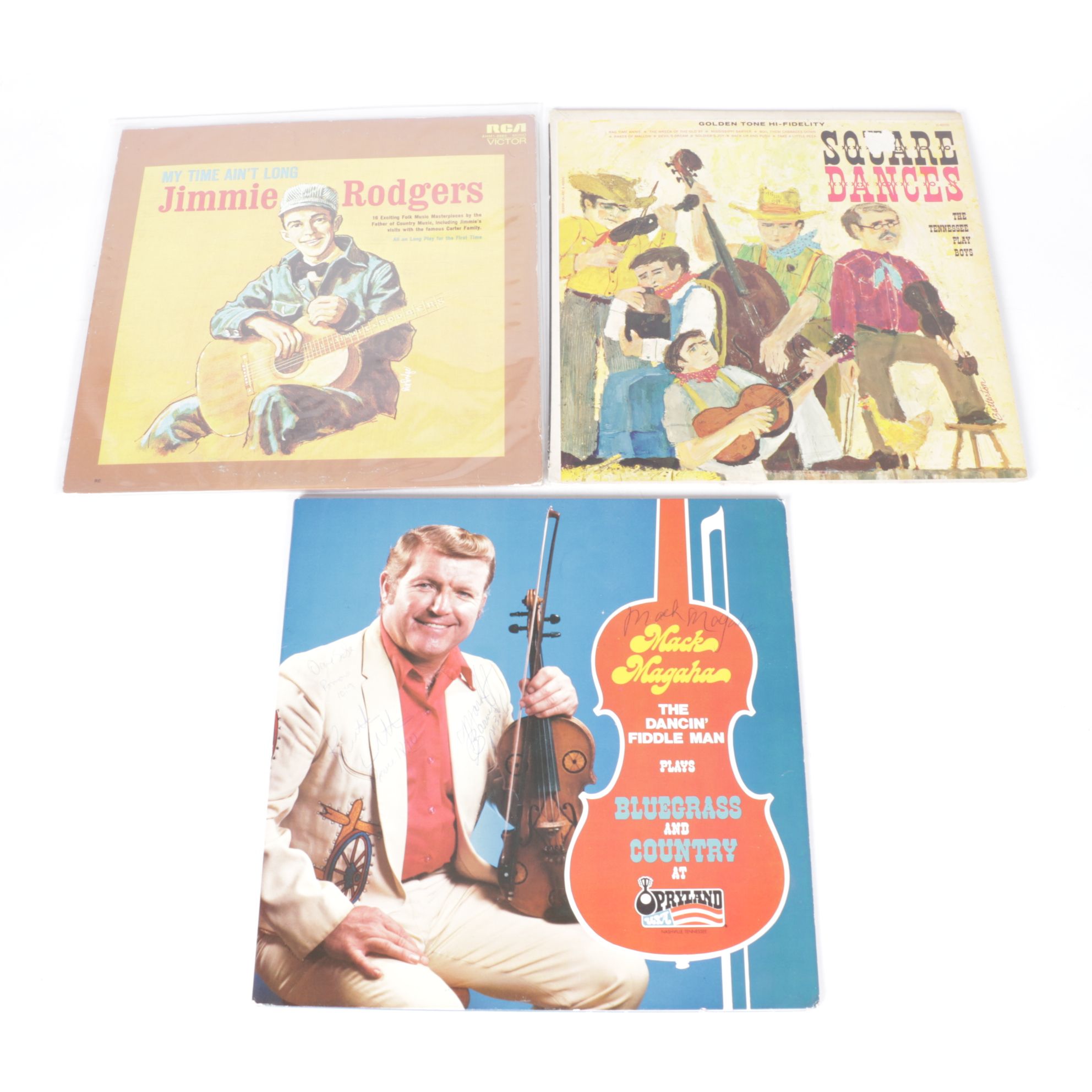 Flatt & Scruggs, Hank Snow & Other Country Vinyl Record Albums