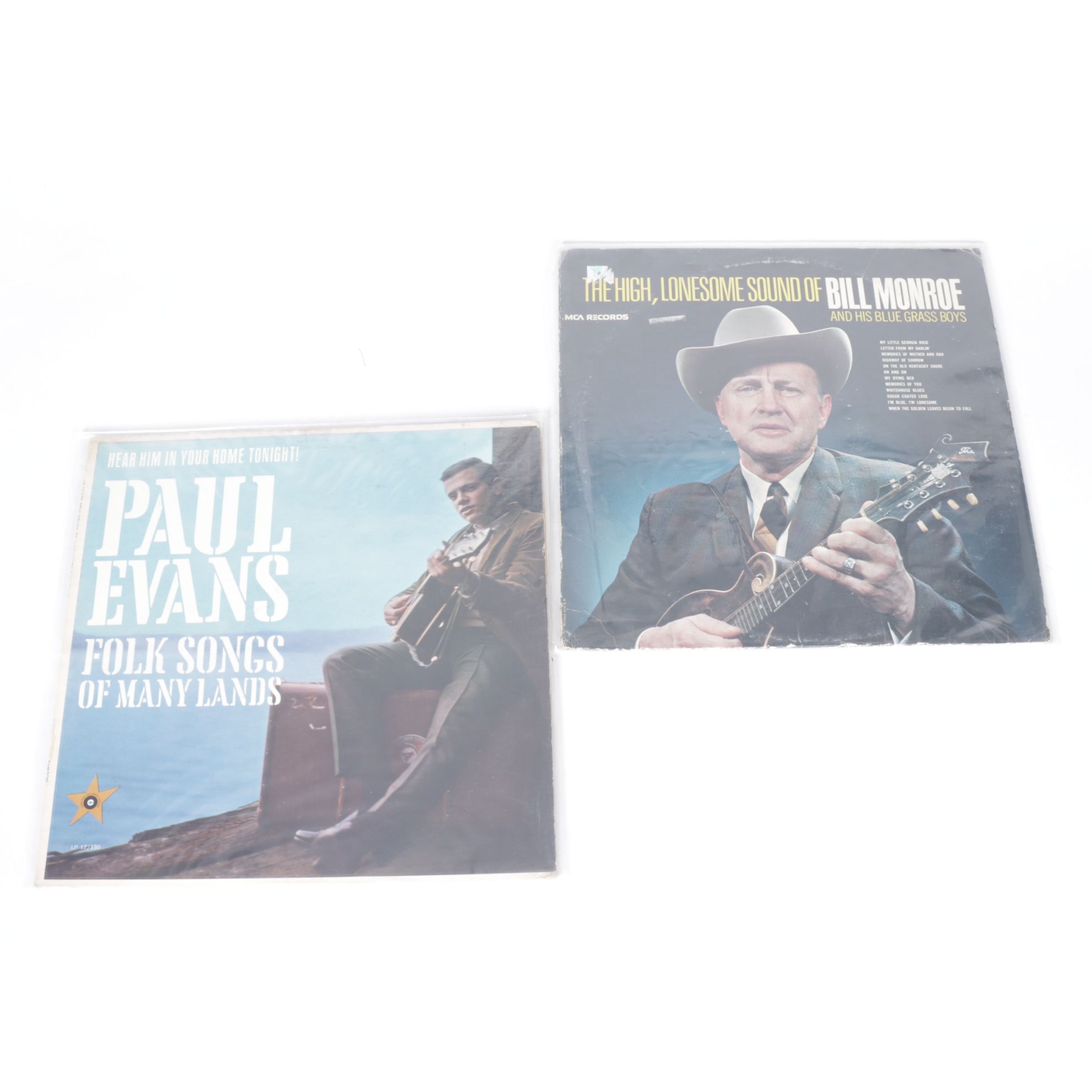 Flatt & Scruggs, Hank Snow & Other Country Vinyl Record Albums
