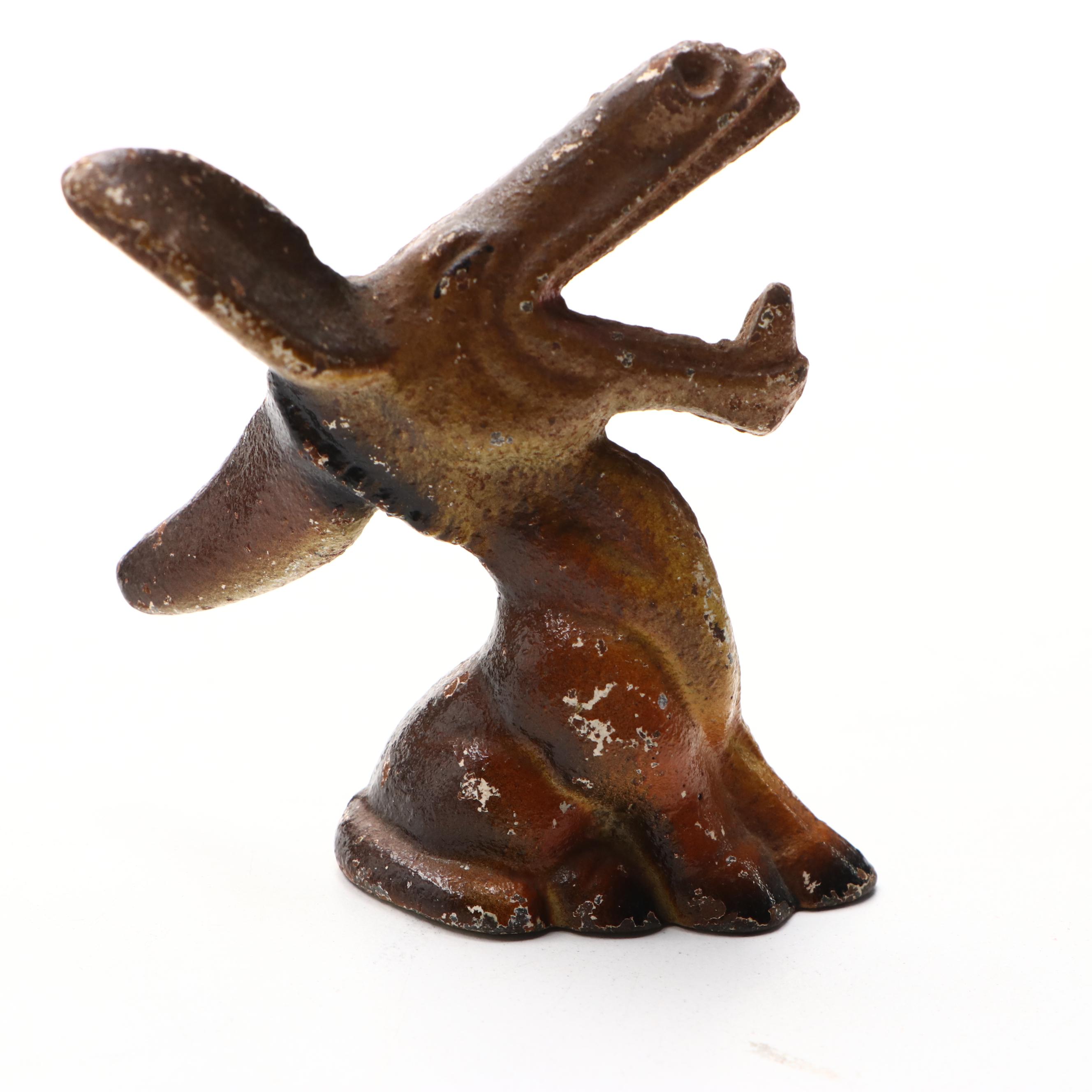 Painted Cast Iron Donkey, Dog, and Bird Bottle Openers, Mid-20th Century
