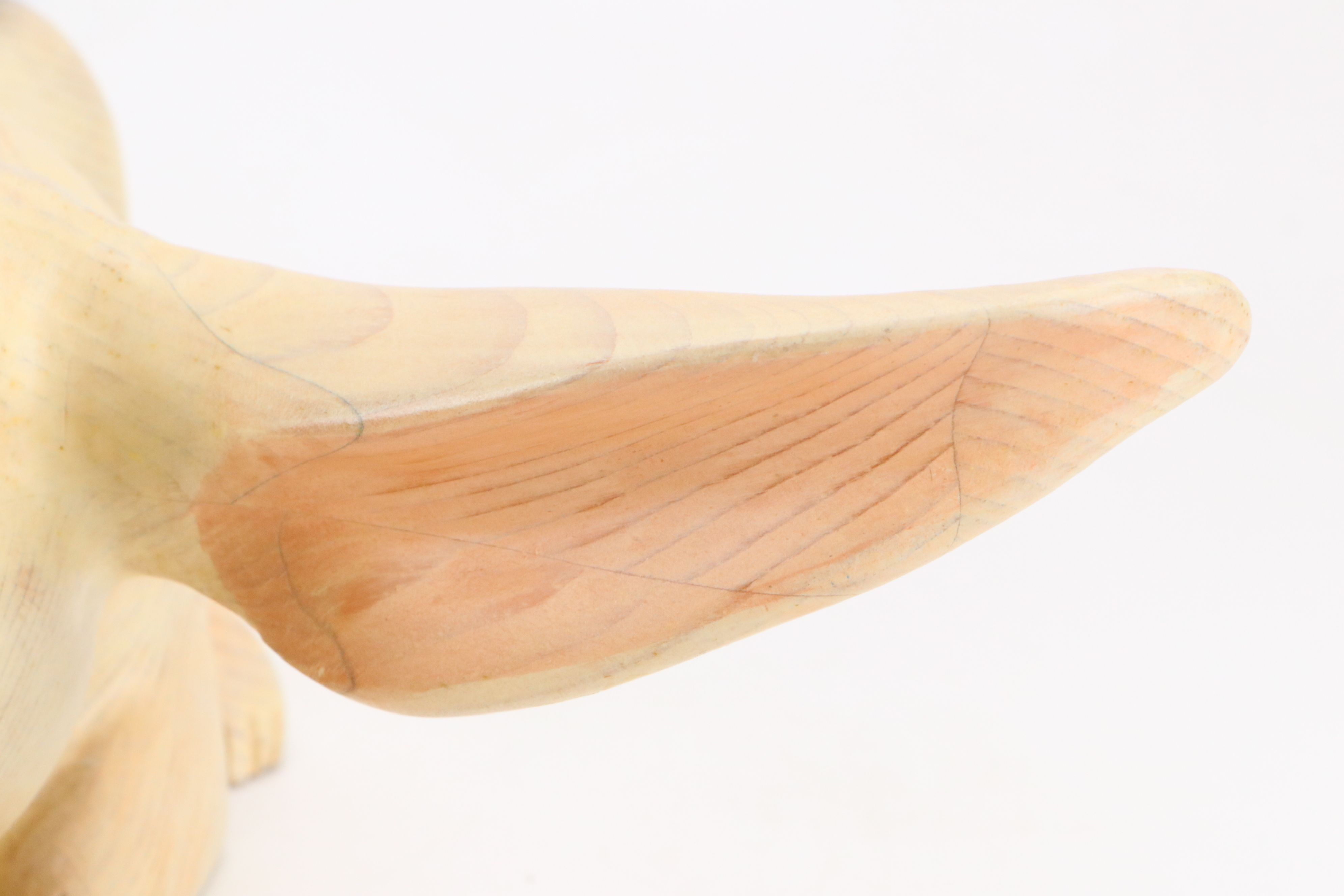 Bradford E. Horn Carved Wooden Rabbit, 1987