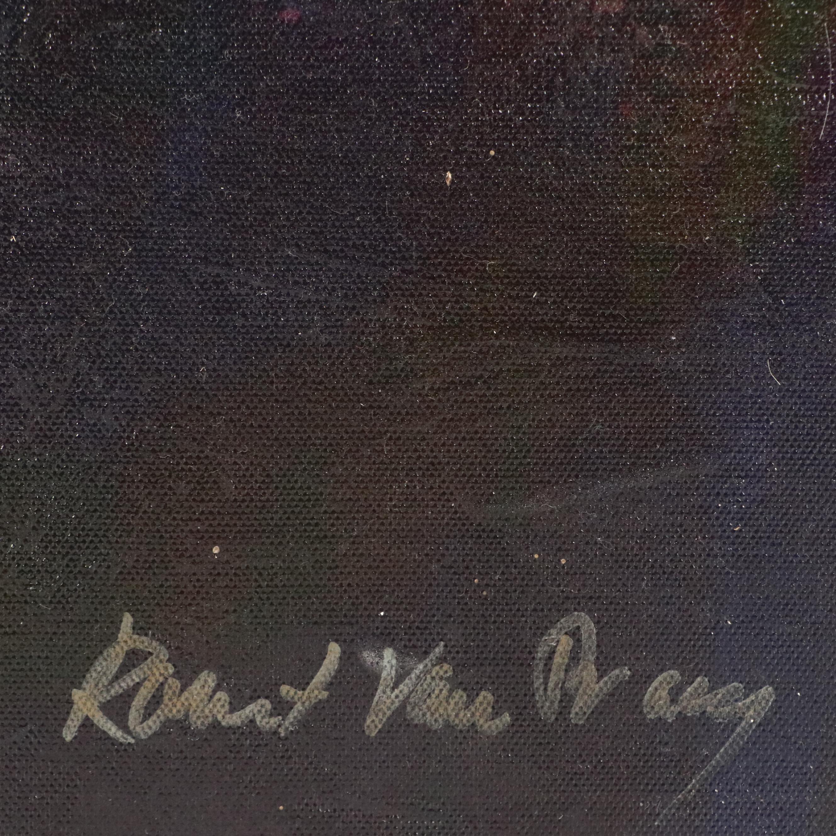 Digital Print Misty Morning View of Horse and Exercise Rider, 2017