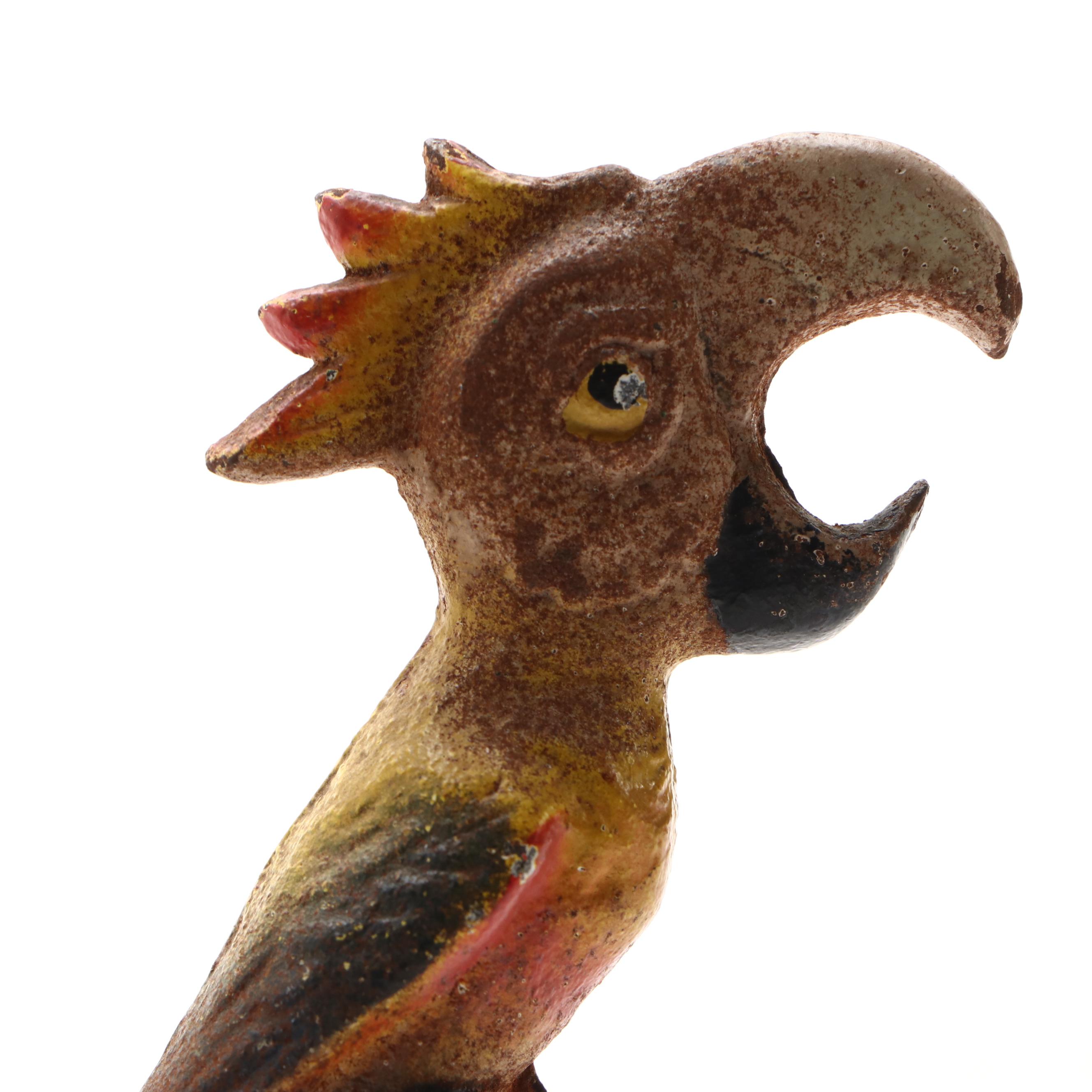 Vintage Painted Cast Iron Elephant, Donkey and Bird Novelty Bottle Openers