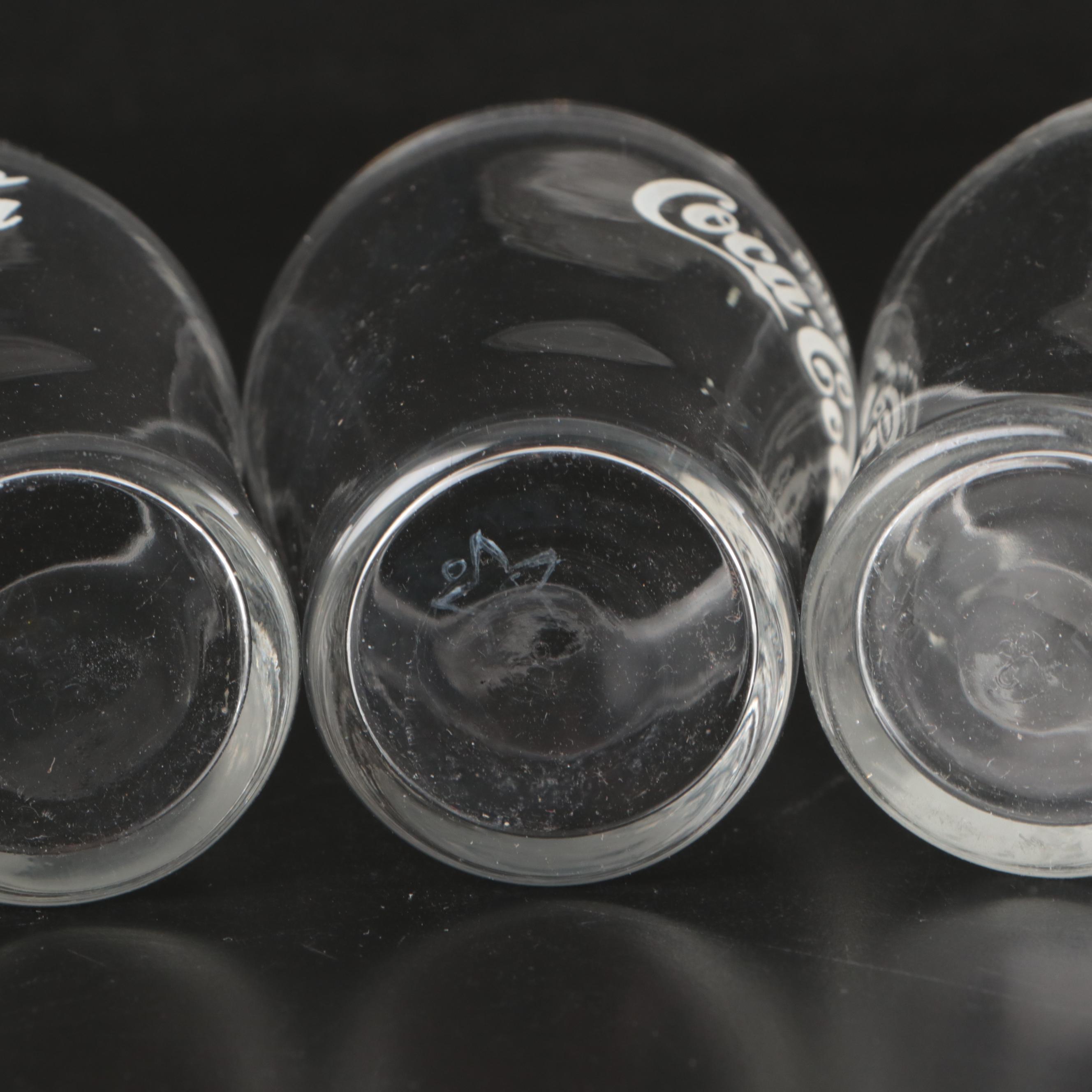 Fire King "Esso Tiger" Milk Glass Mugs with Coca-Cola Glasses and Fiesta Mugs