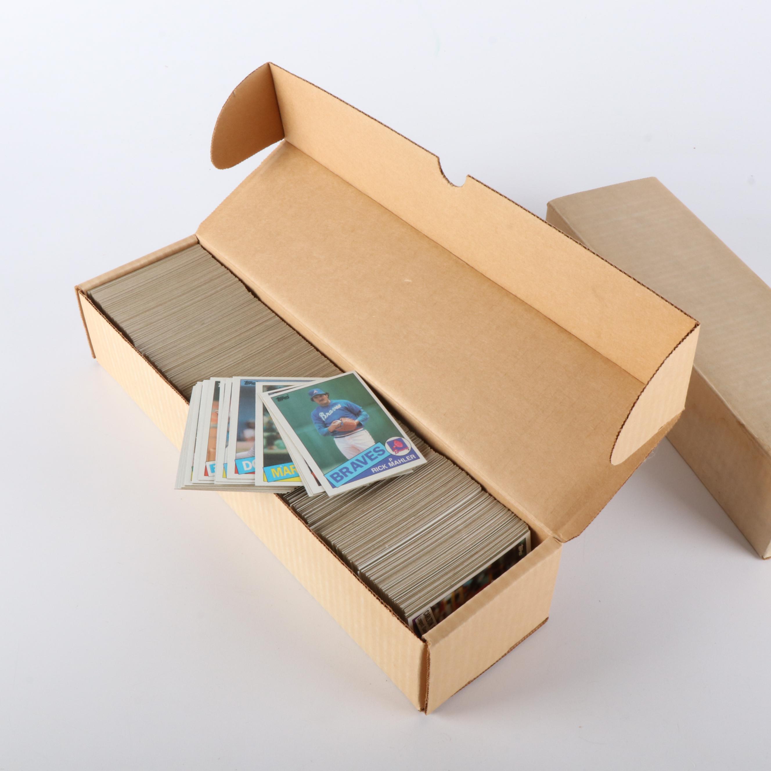 Topps, Fleer, and Donruss Baseball Card Sets with Clemens & Puckett Rookies