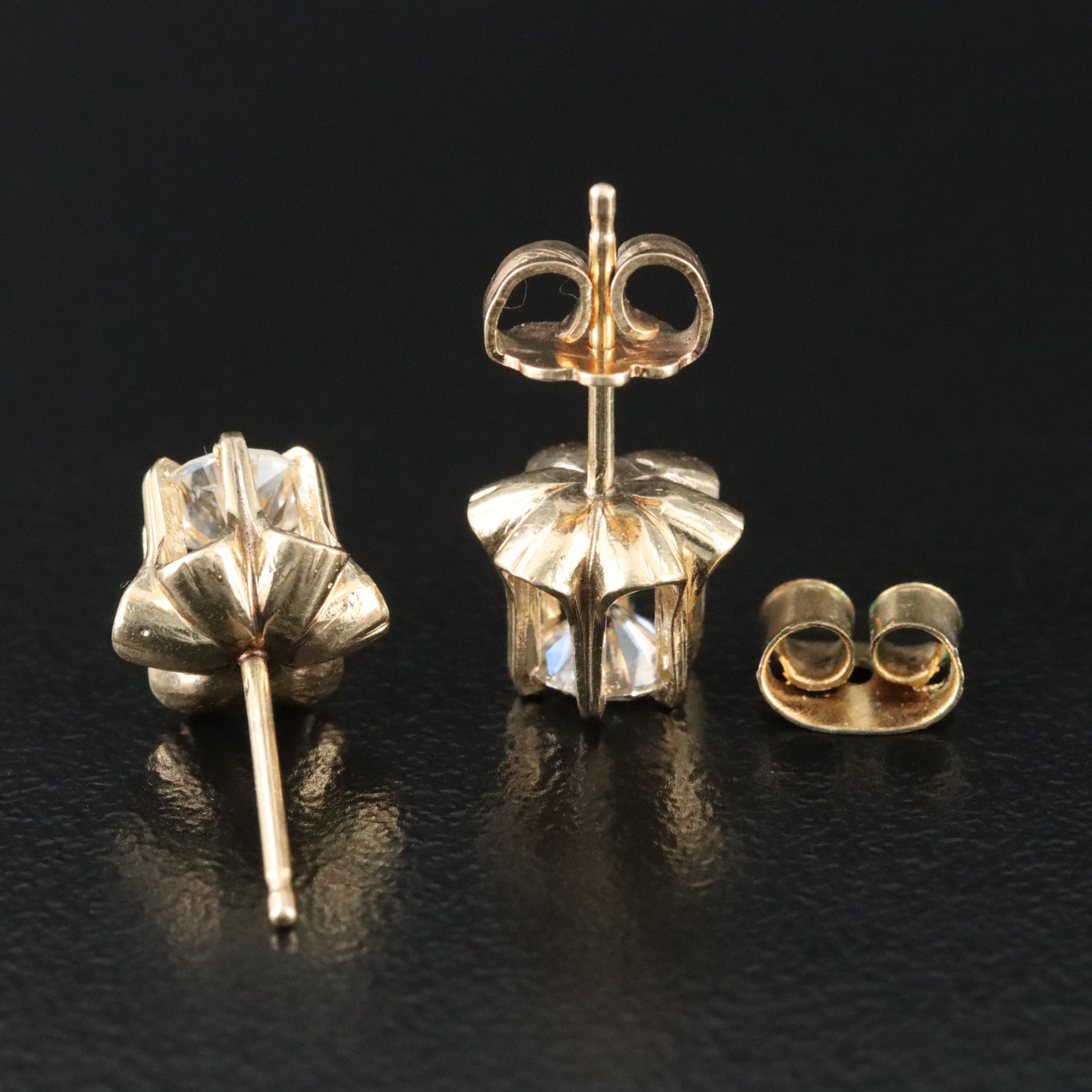 14K 0.81 CTW Diamond Buttercup Earrings