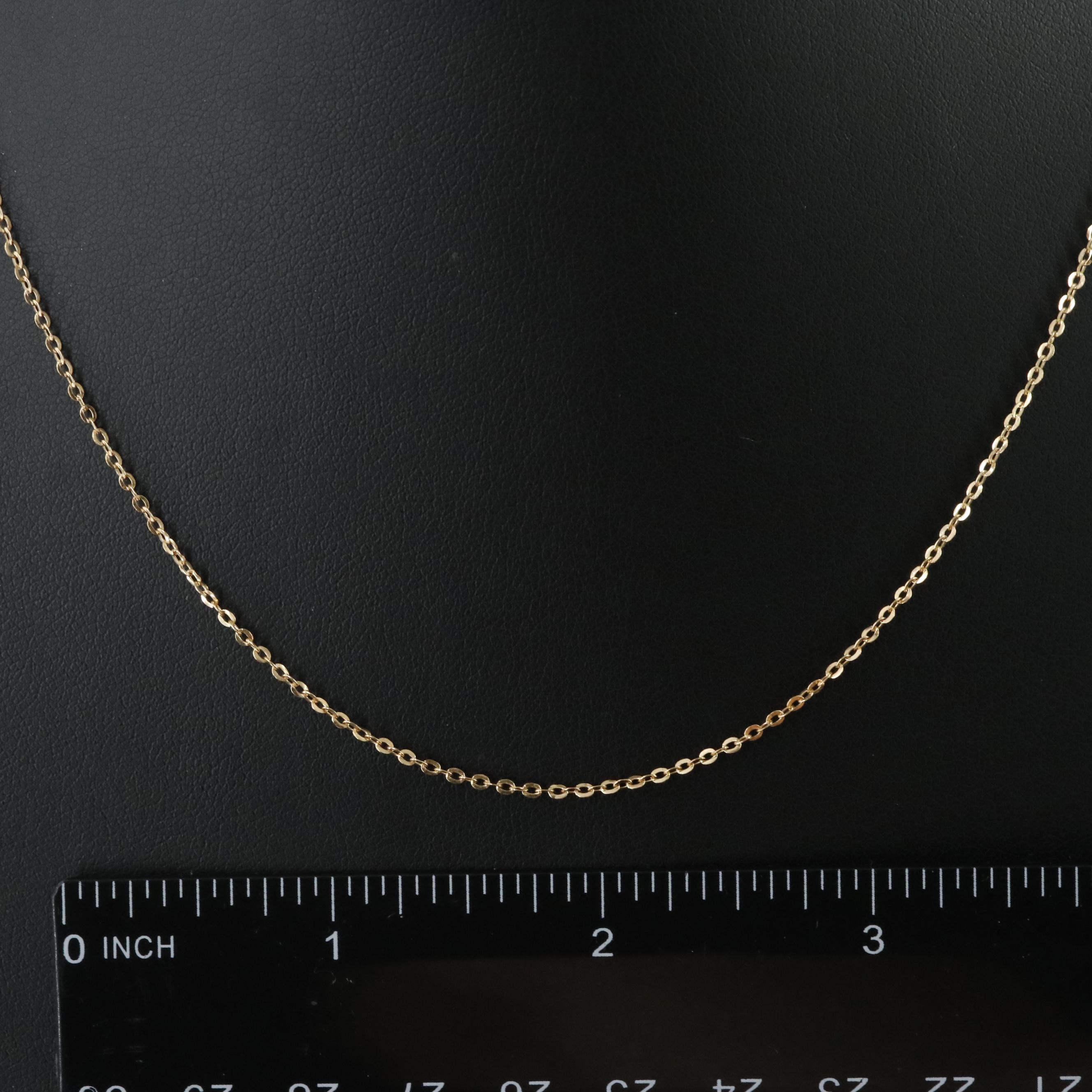 Italian 14K Cable Chain Necklace