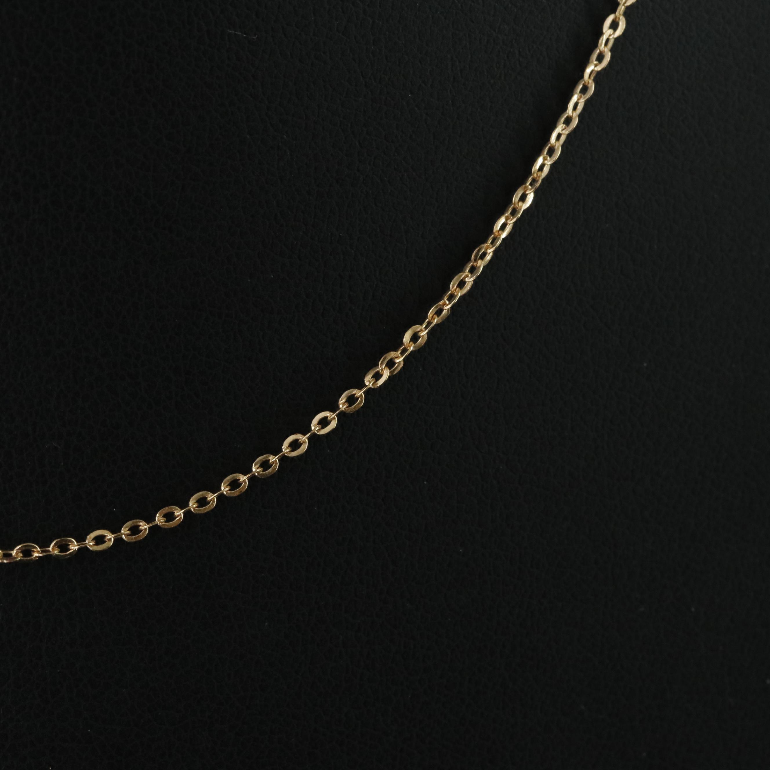 Italian 14K Cable Chain Necklace