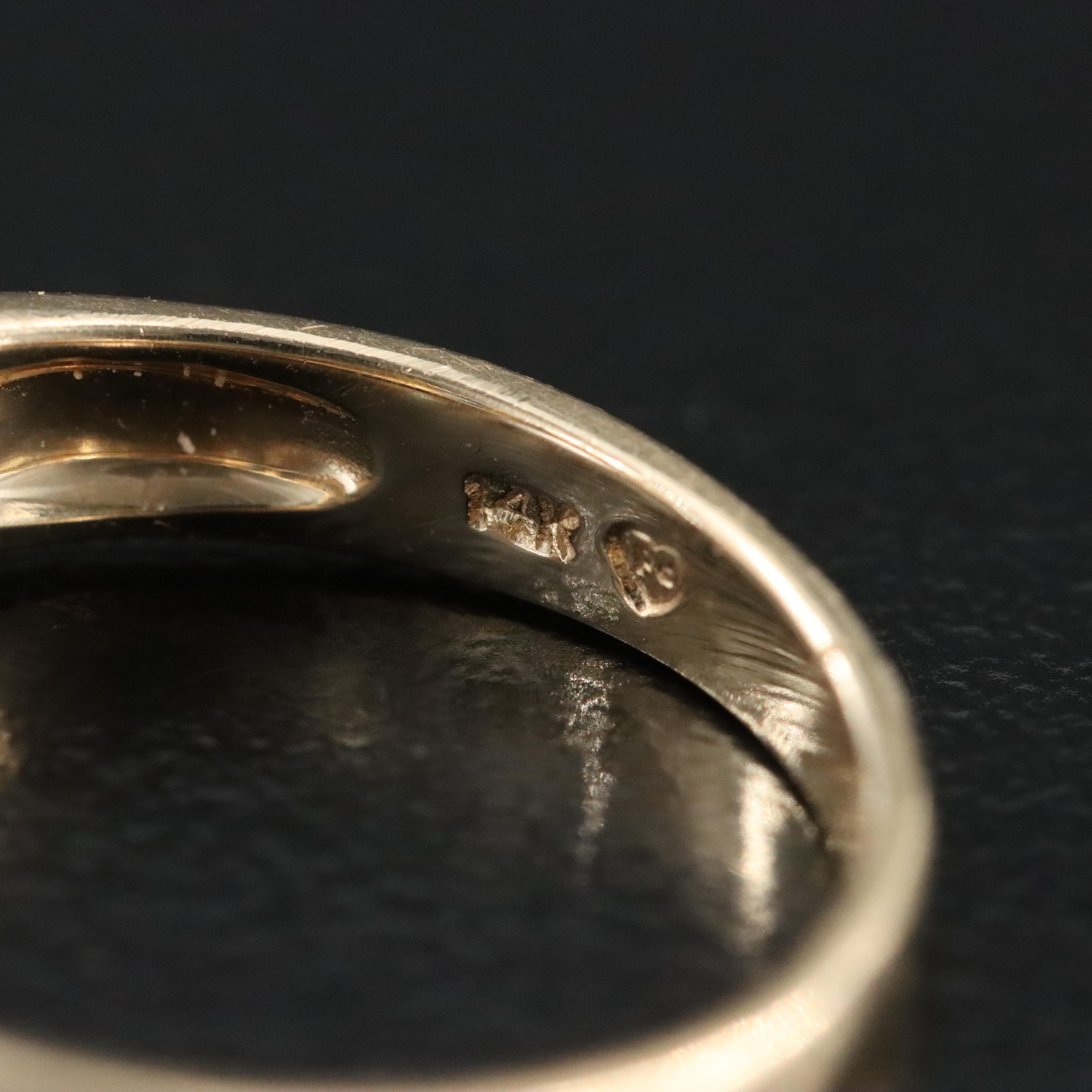 14K Aquamarine and Sapphire Ring