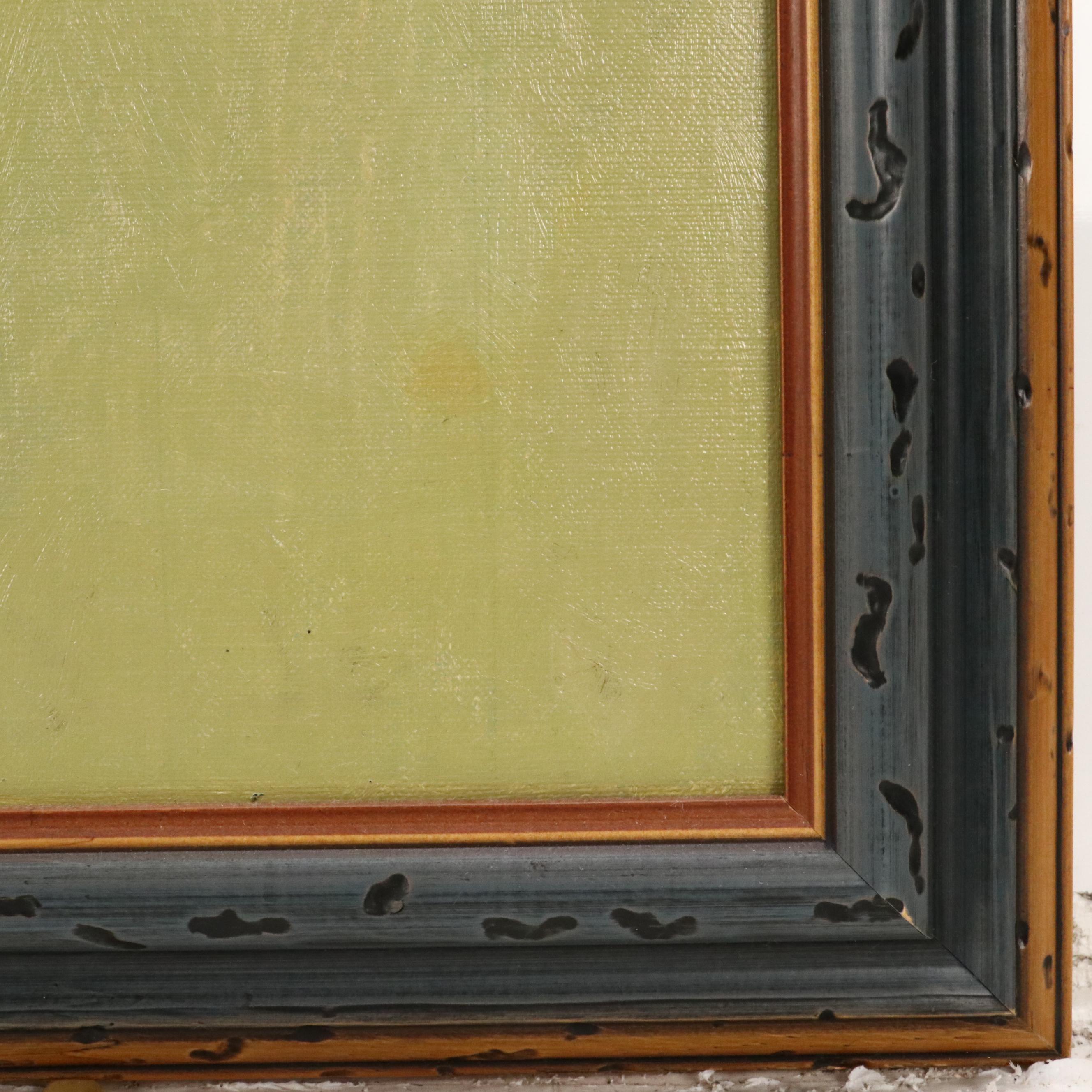 Oil Painting Portrait of Maid Weighing Fish, 21st Century