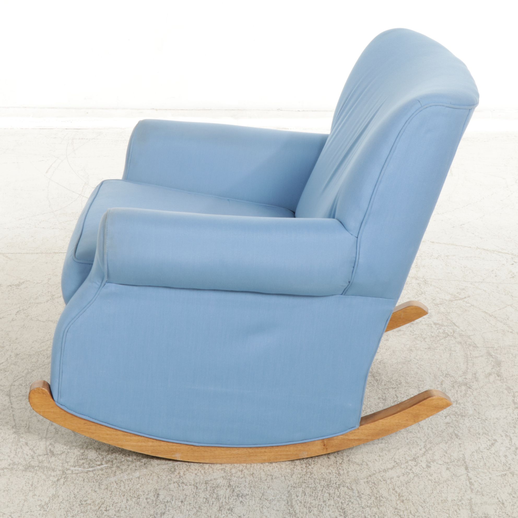 Upholstered Rocking Chair, Late 20th Century