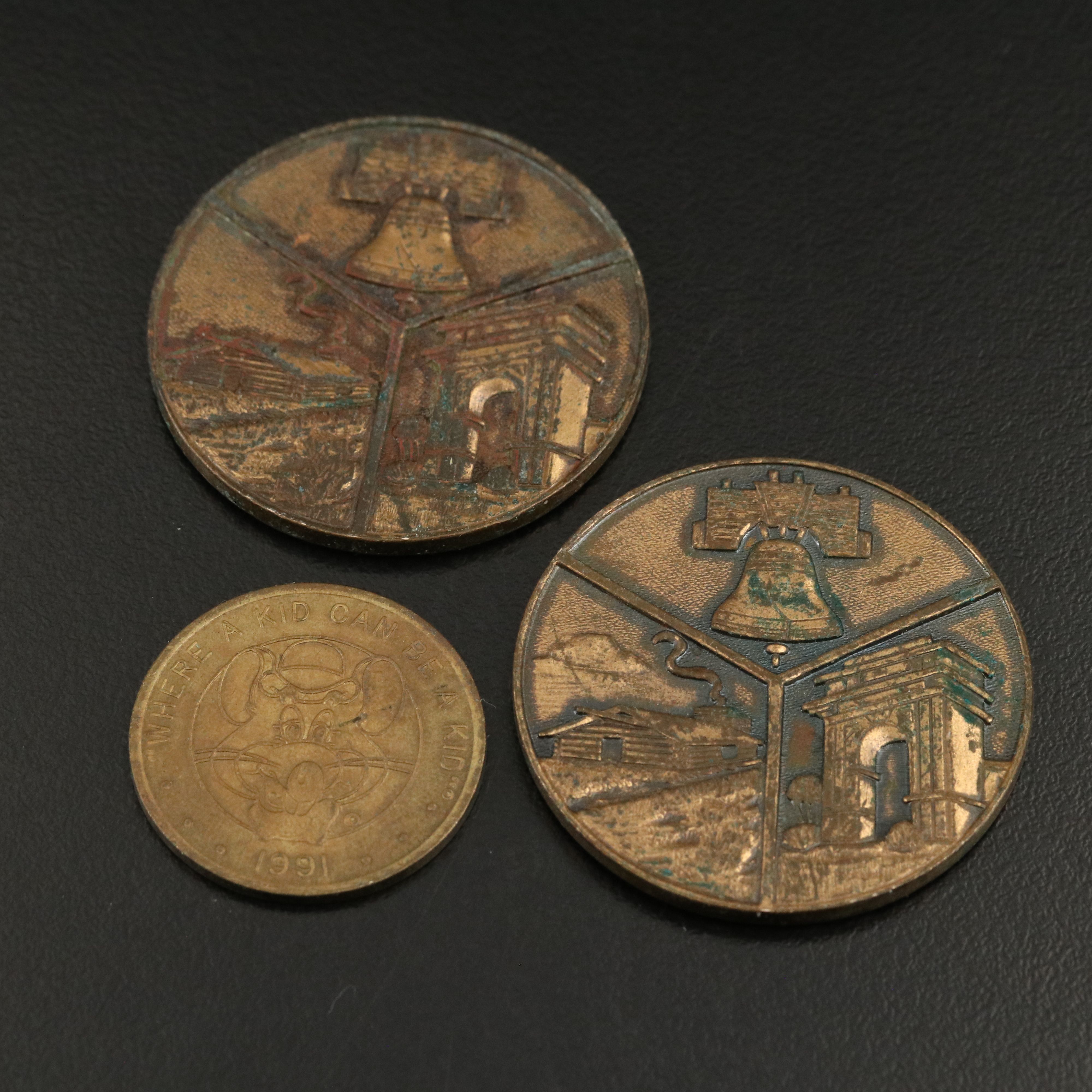 Group of Medals, Tokens, and Foreign Coins