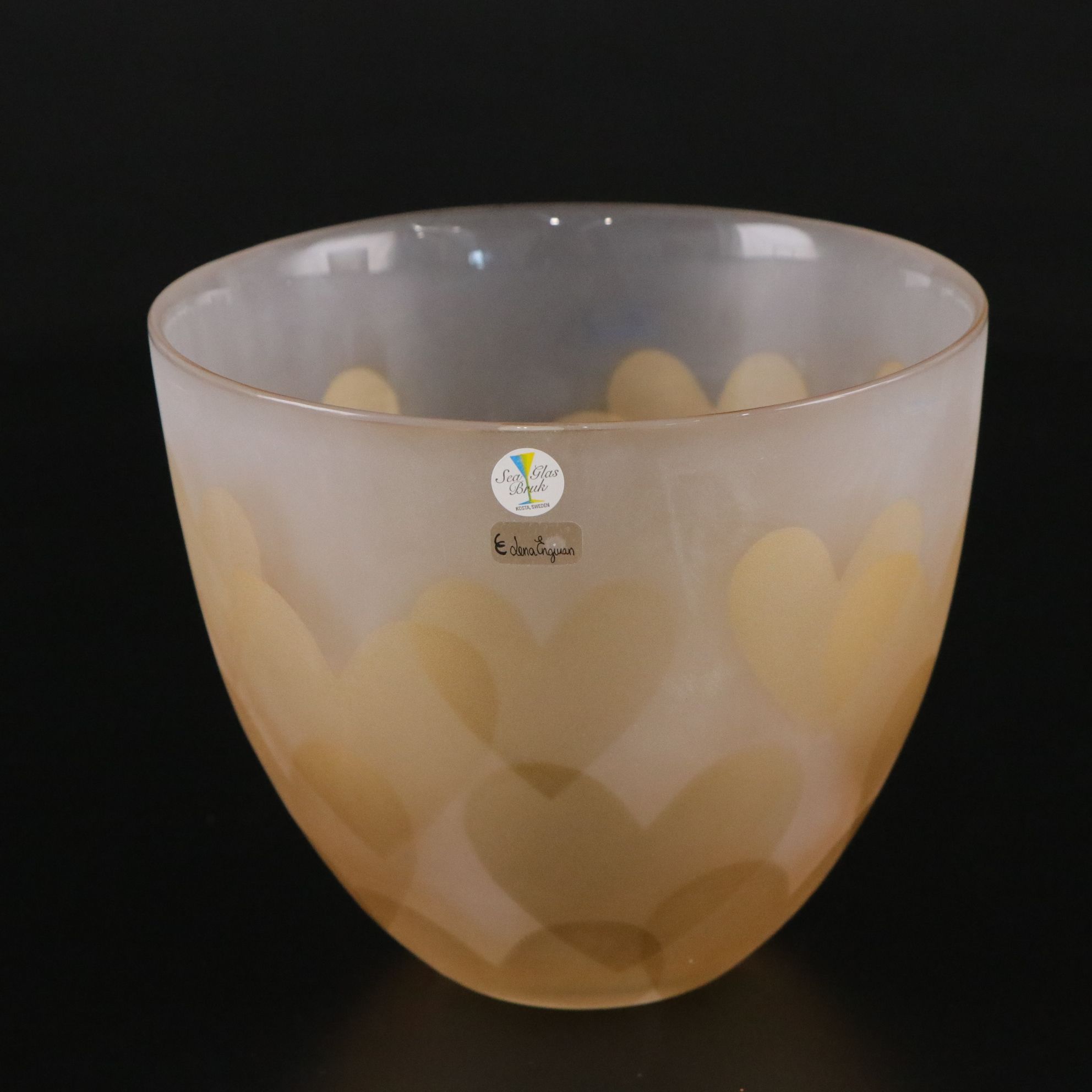 Two Kosta Lena Engman "Sea Glas Bruk" Vases