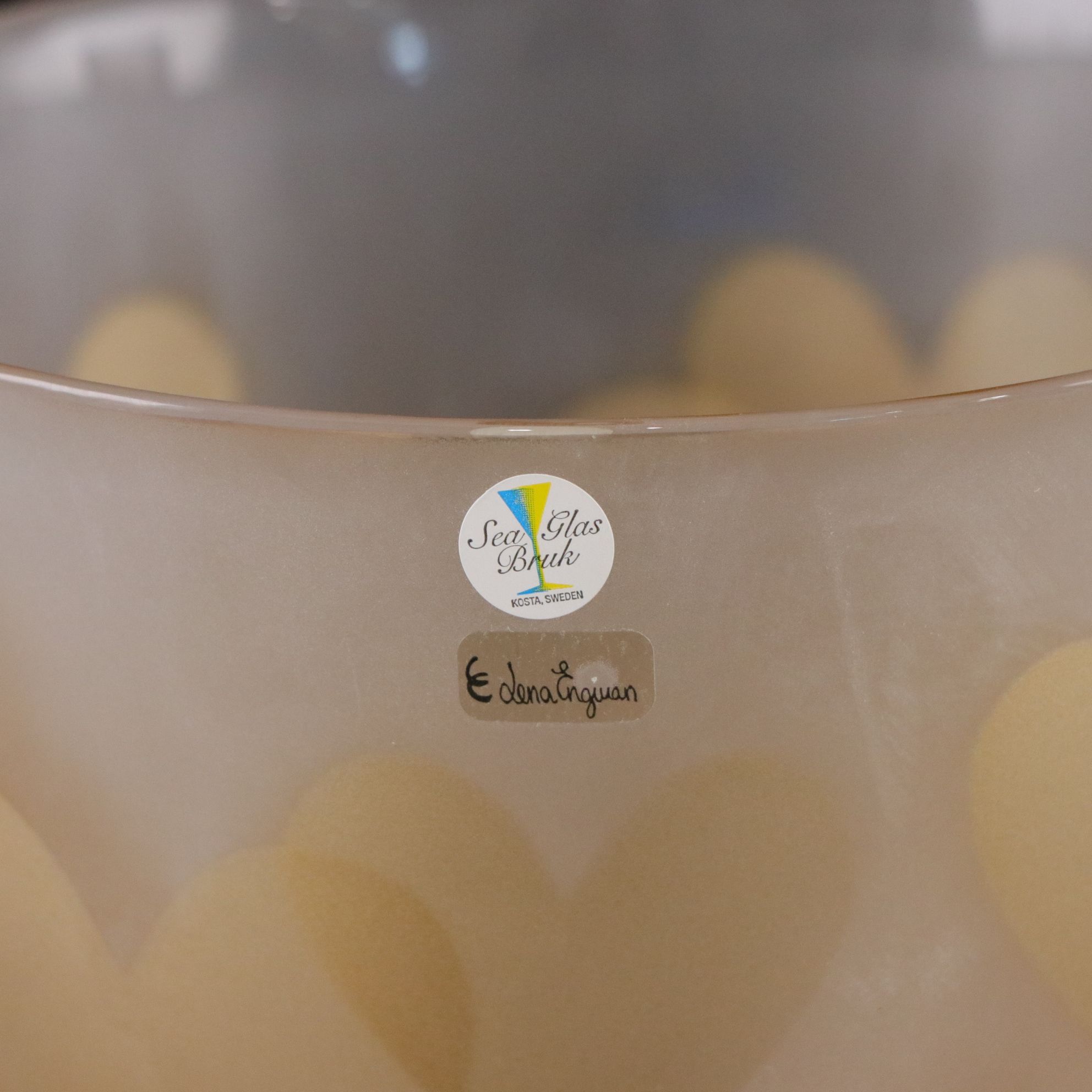 Two Kosta Lena Engman "Sea Glas Bruk" Vases