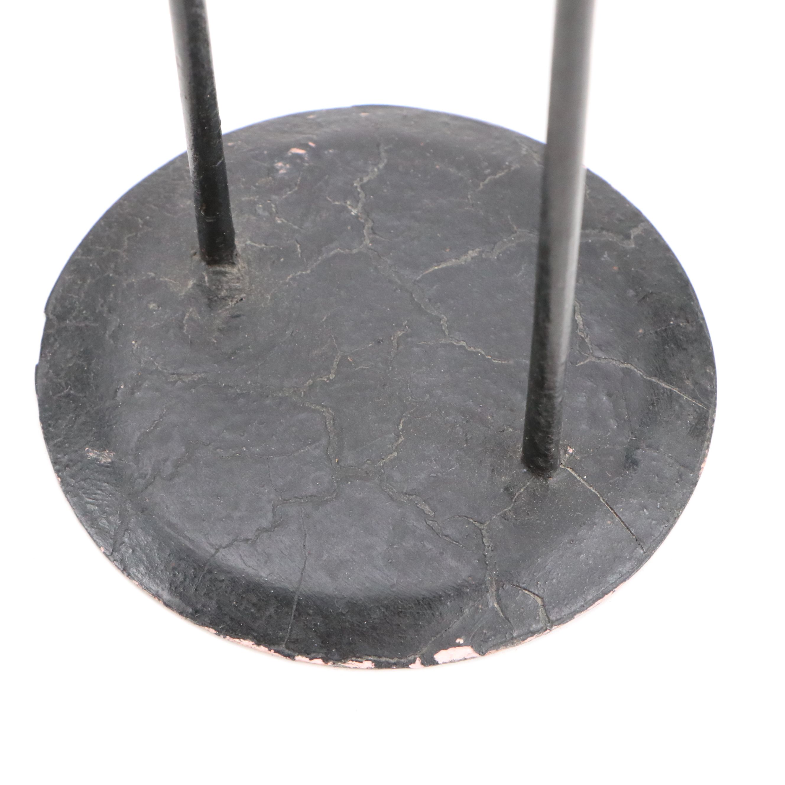 Folk Art Hand-Painted Sailor in a Boat Iron Pendulum Toy