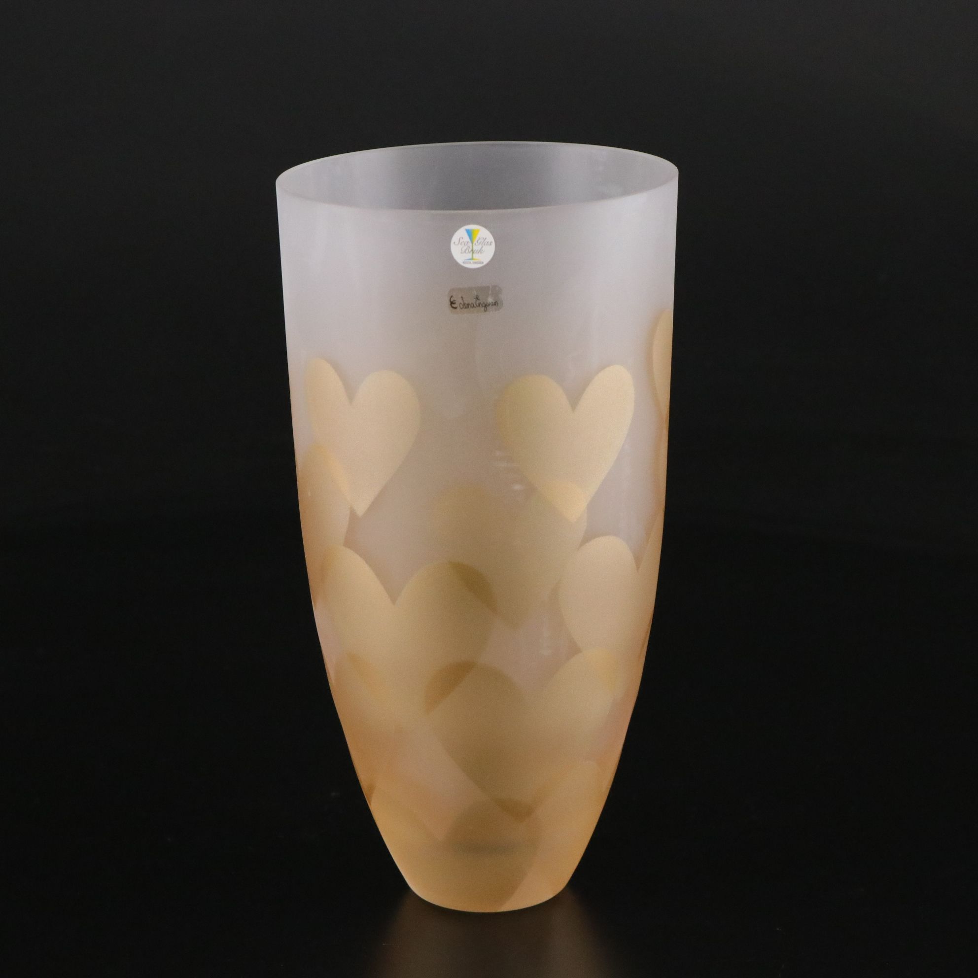 Two Kosta Lena Engman "Sea Glas Bruk" Vases