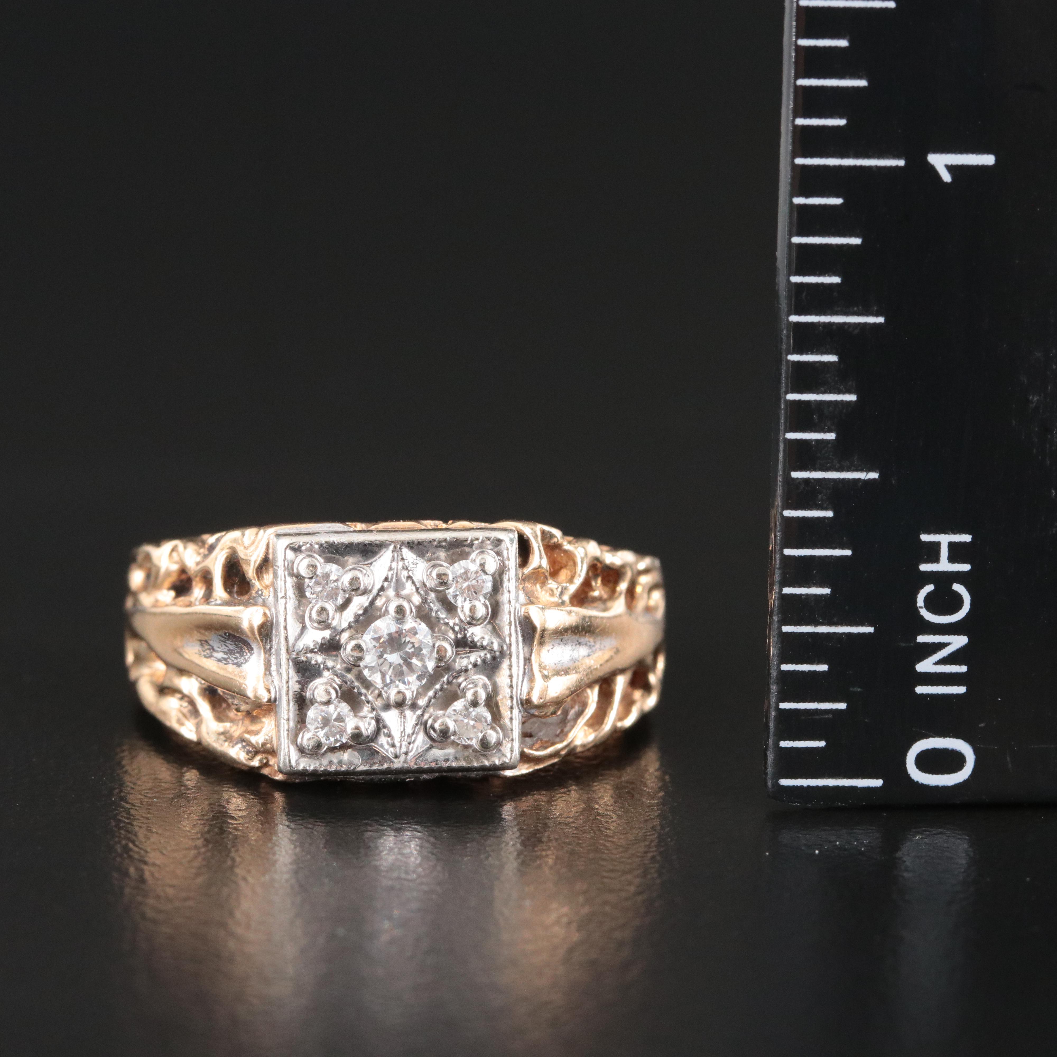 10K 0.24 CTW Diamond Ring